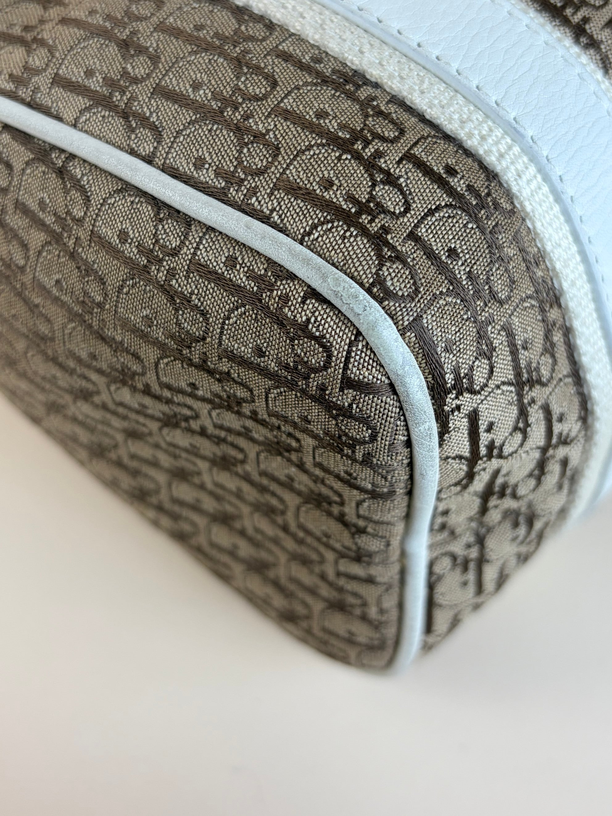 Christian Dior Bicolor Diorissimo Bowler Bag