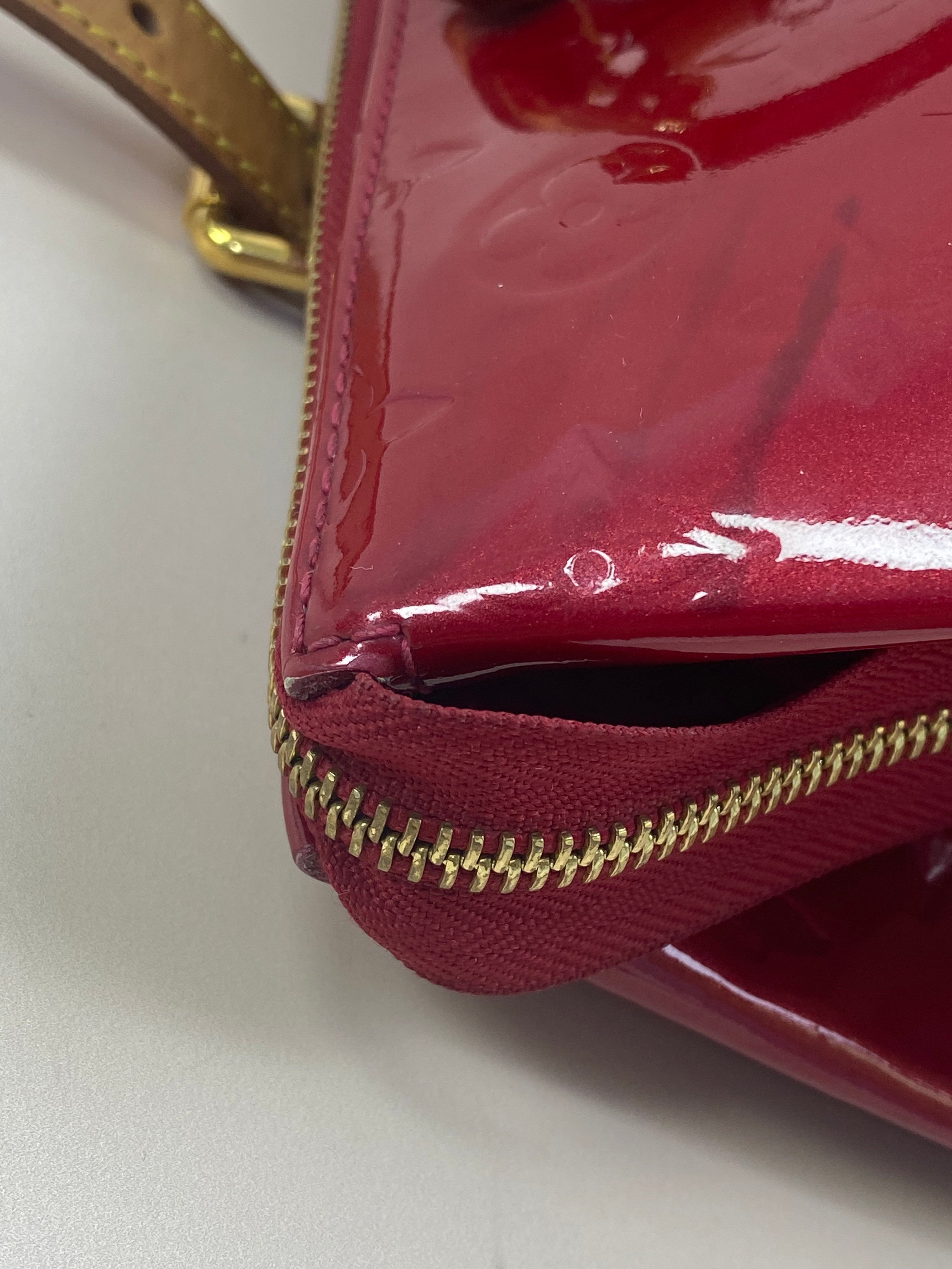Louis Vuitton Red Monogram Vernis Preloved Bag