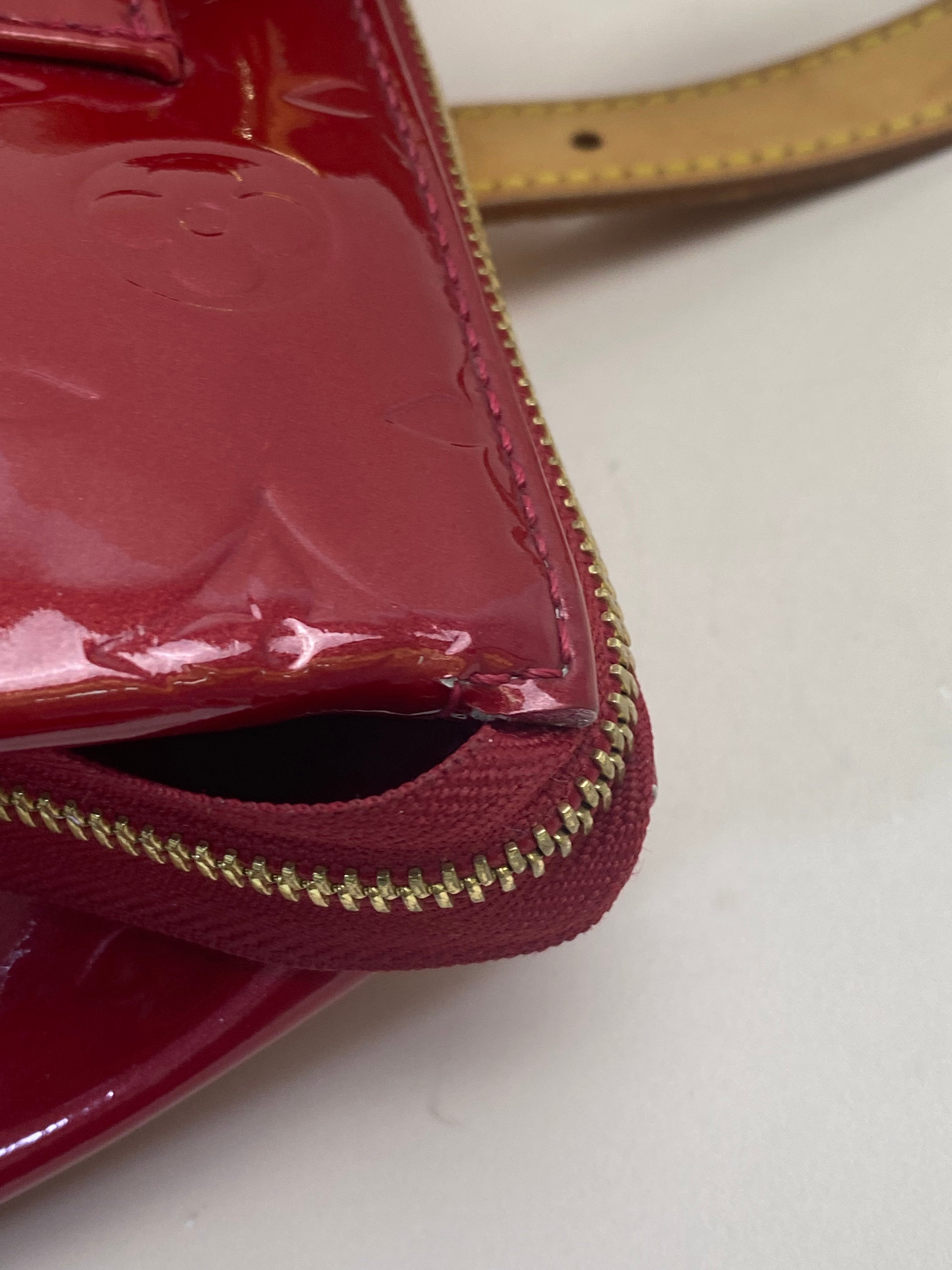Louis Vuitton Red Monogram Vernis Preloved Bag