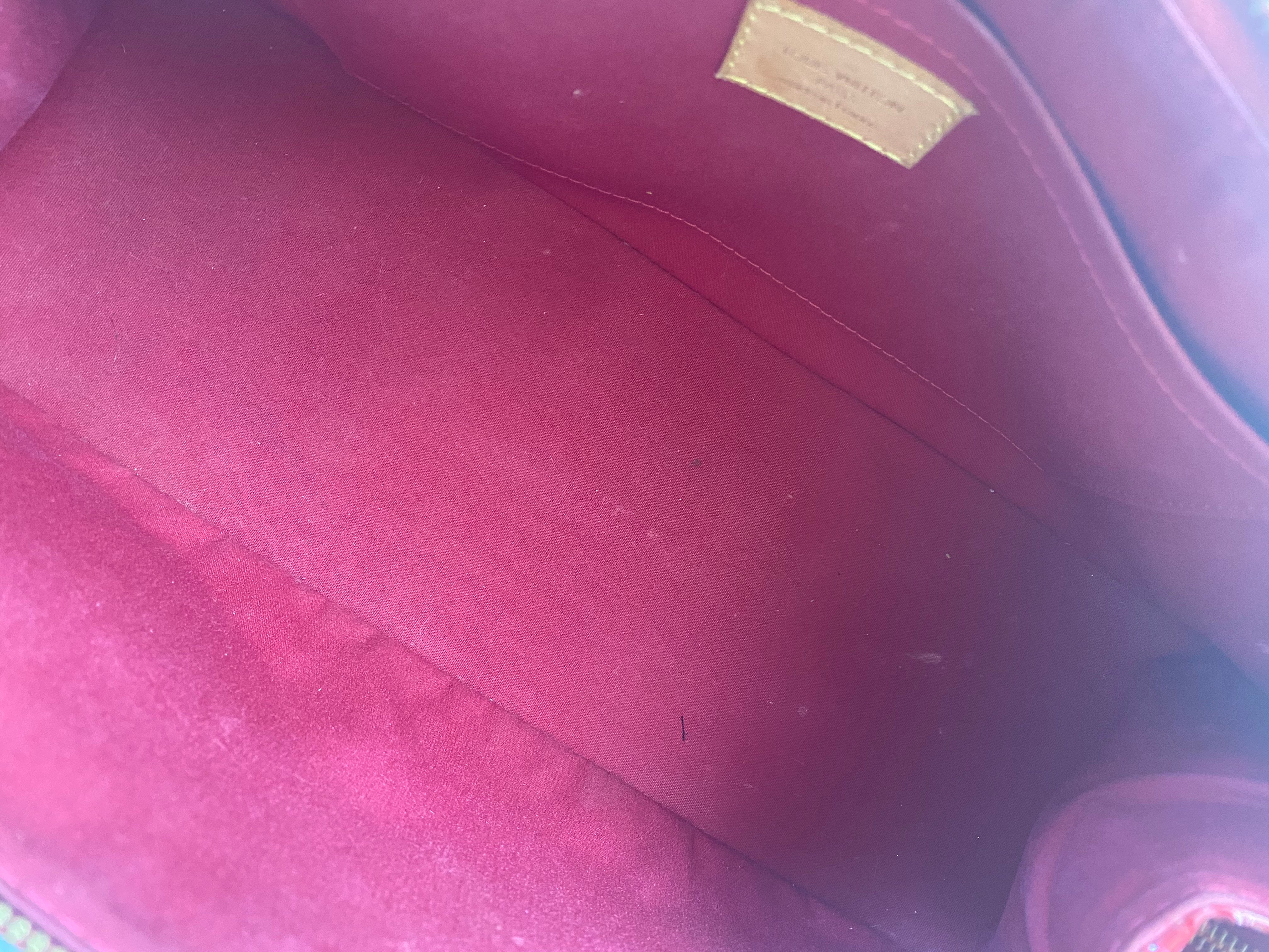 Louis Vuitton Red Monogram Vernis Preloved Bag