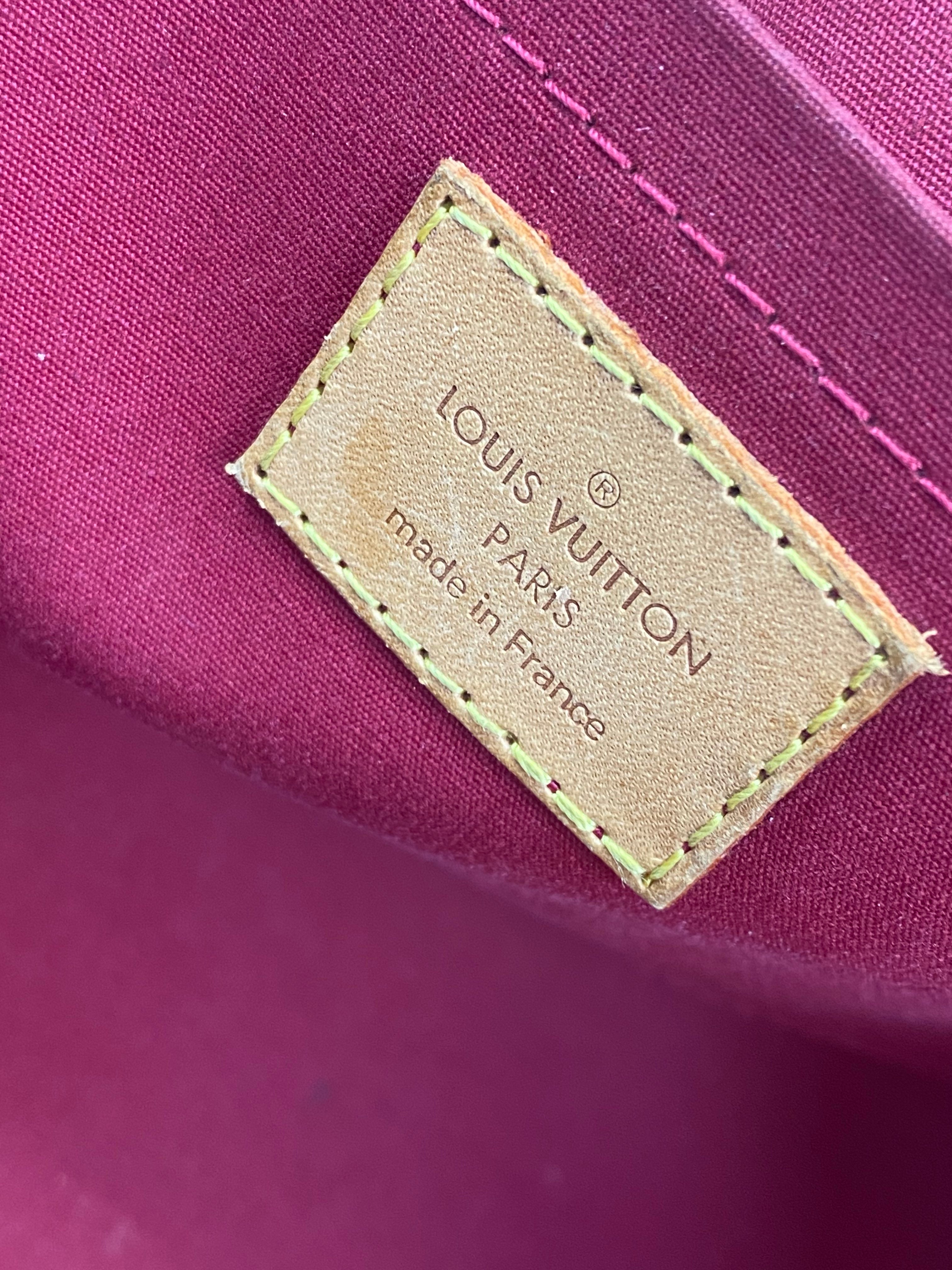 Louis Vuitton Red Monogram Vernis Preloved Bag