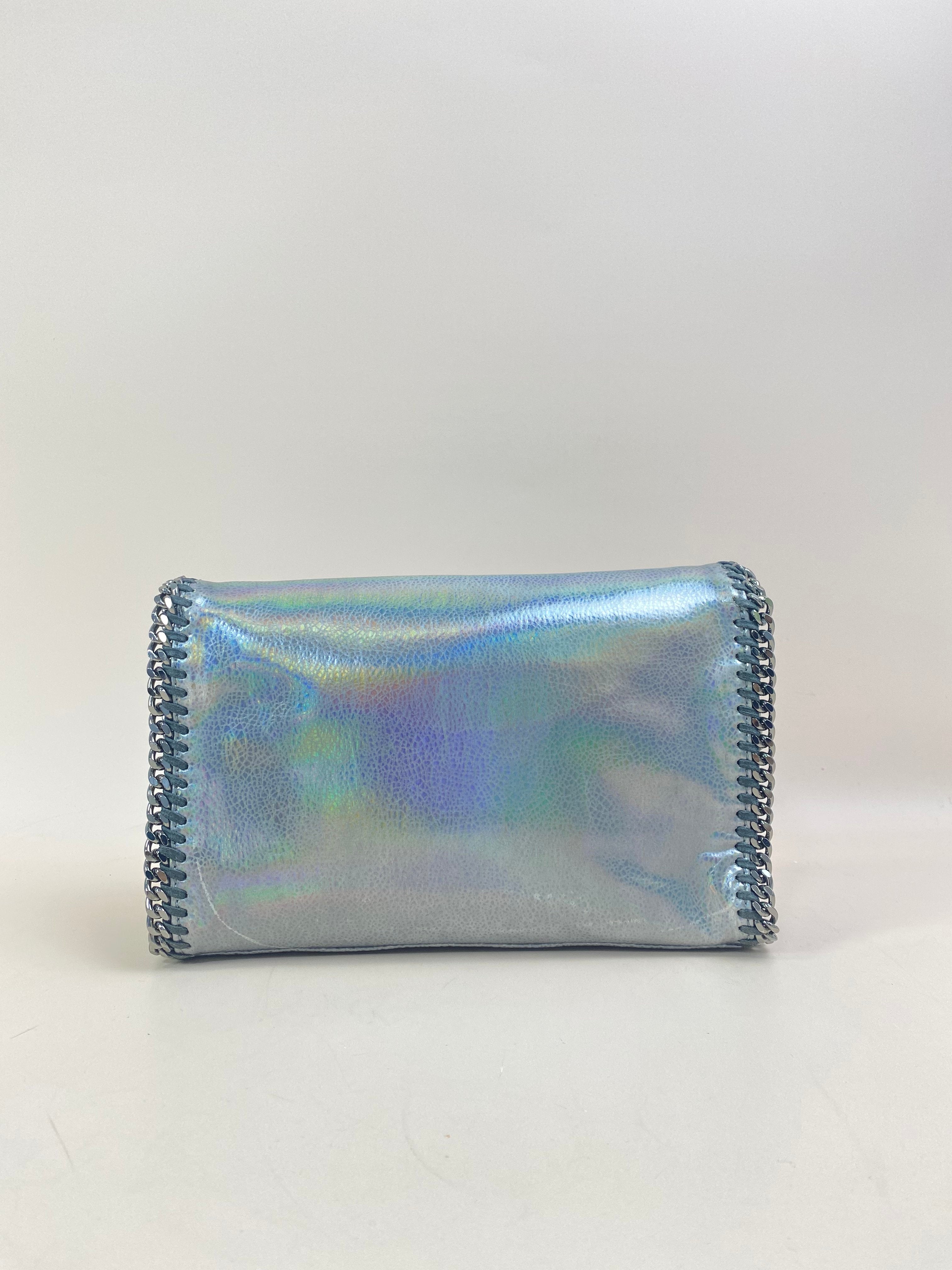Stella Mccartney Silver Falabella Chains Crossbody Bag