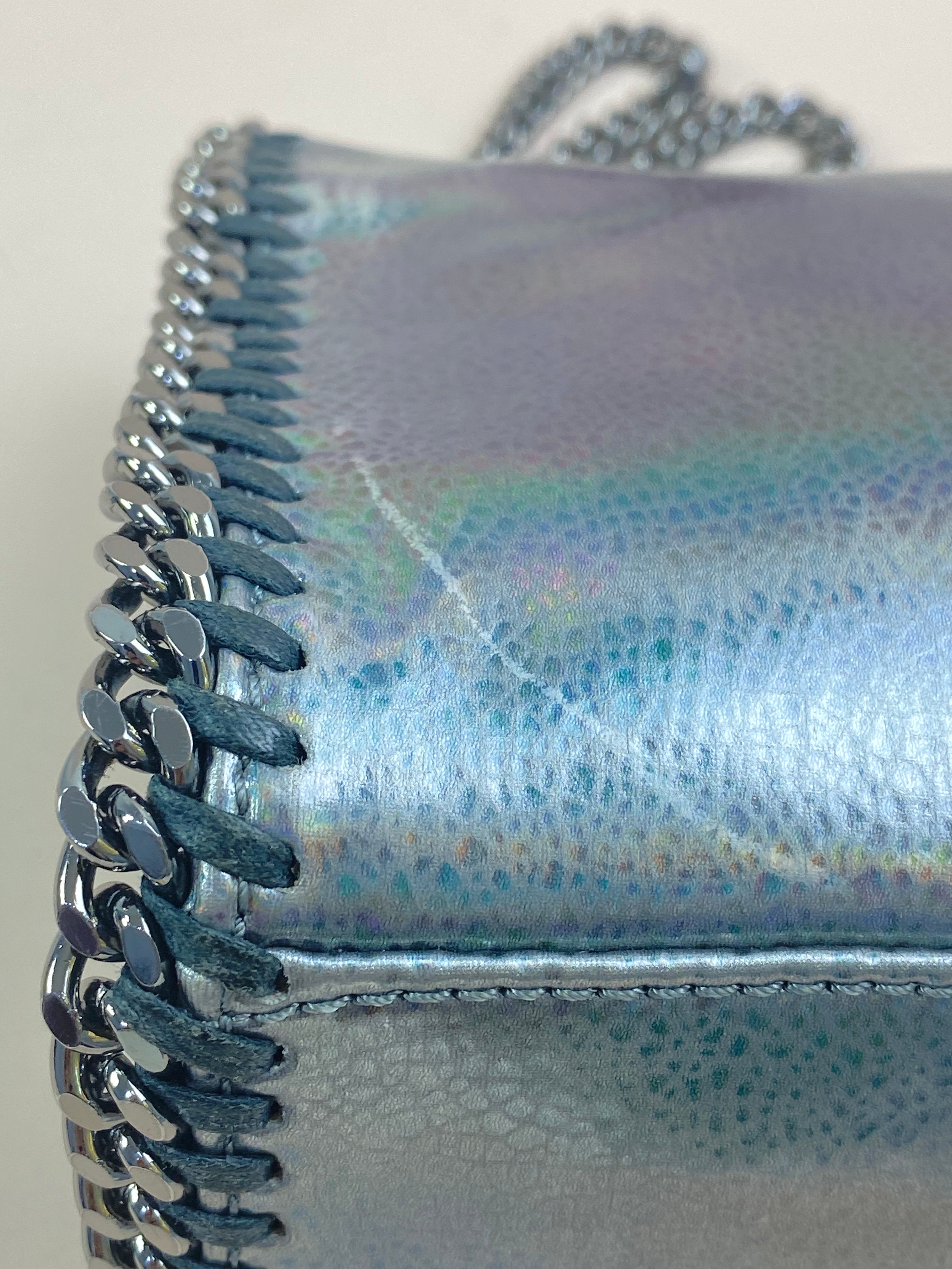 Stella Mccartney Silver Falabella Chains Crossbody Bag