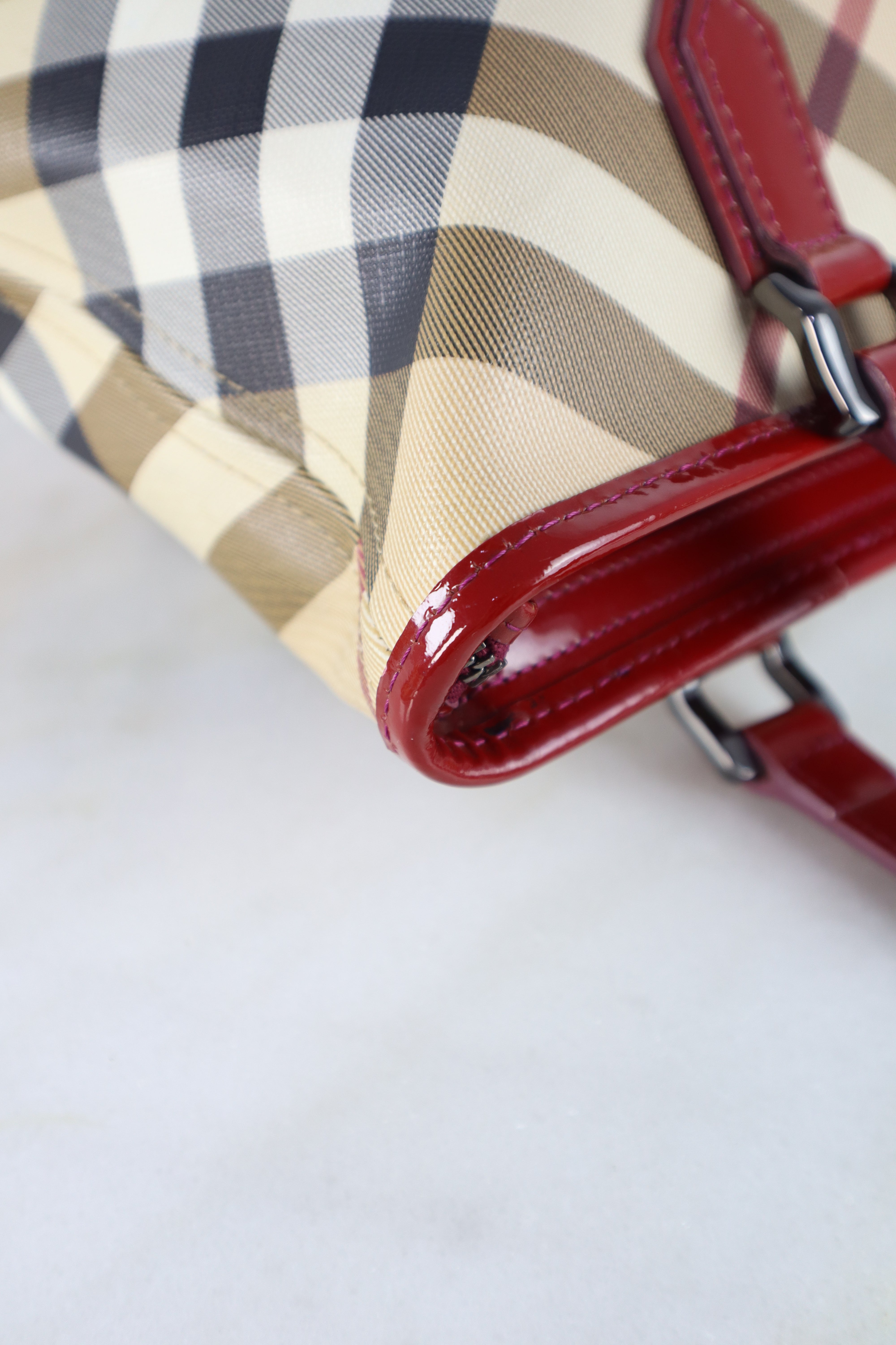 Burberry Red Supernova Regent Tote Bag