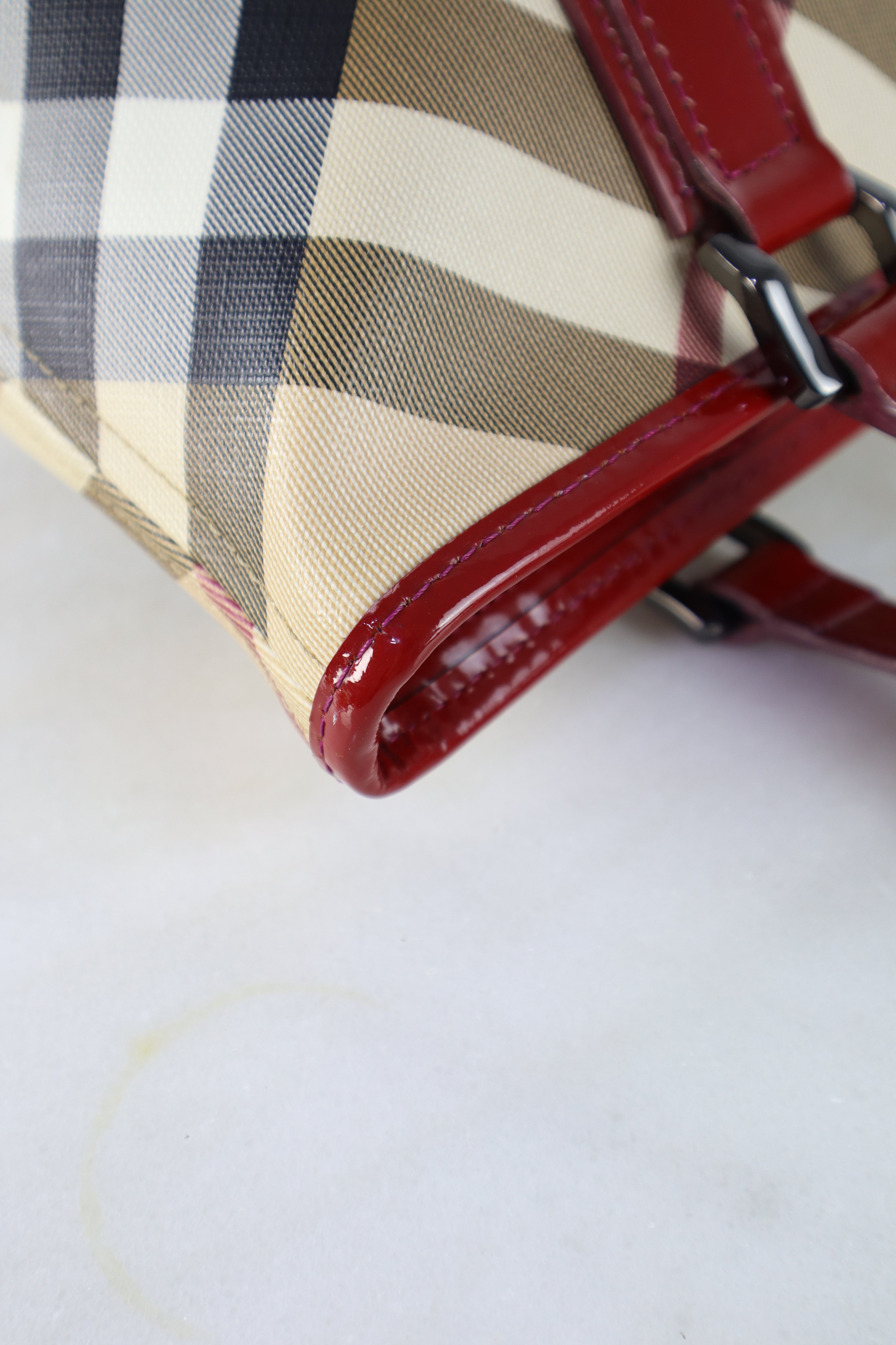 Burberry Red Supernova Regent Tote Bag