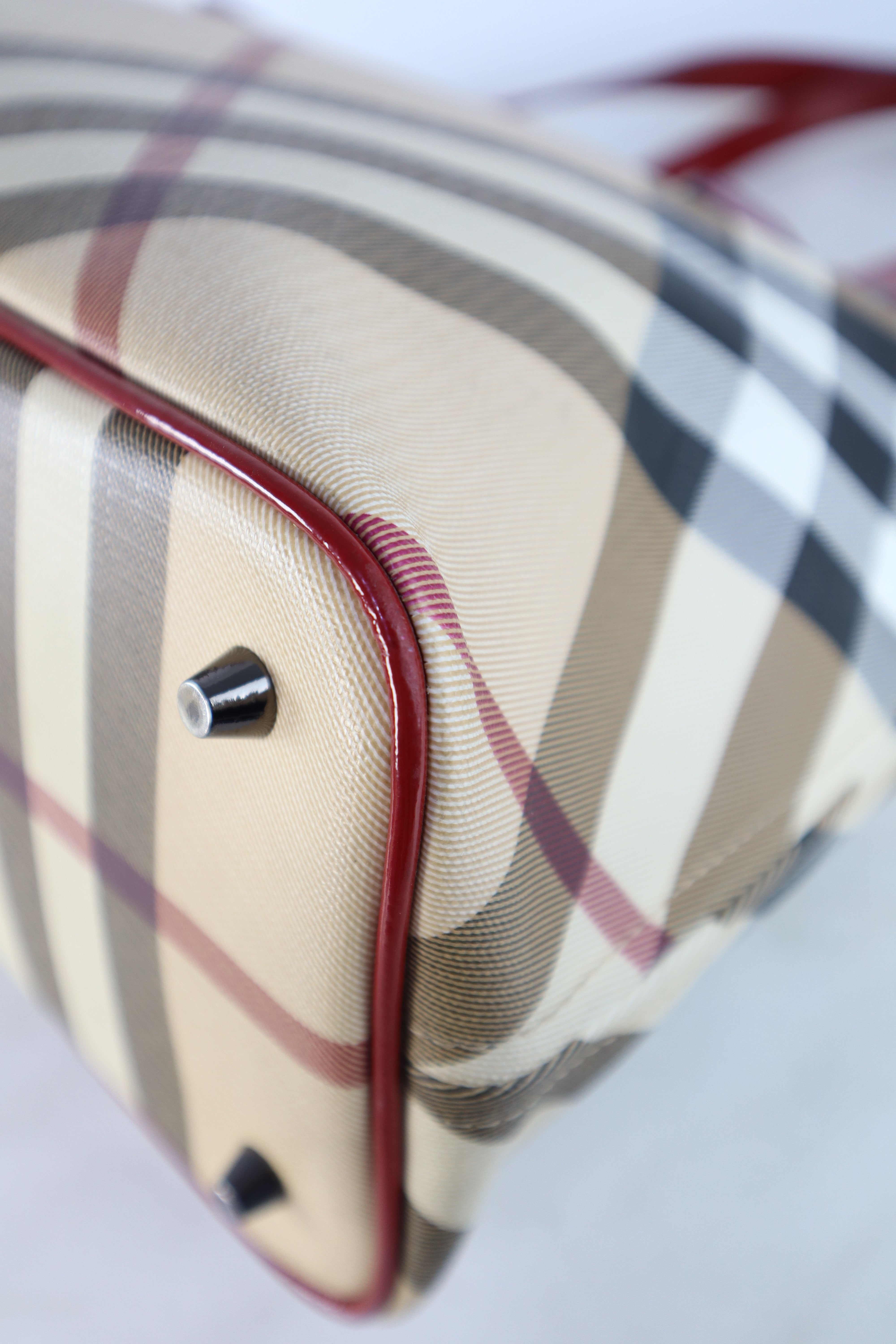 Burberry Red Supernova Regent Tote Bag