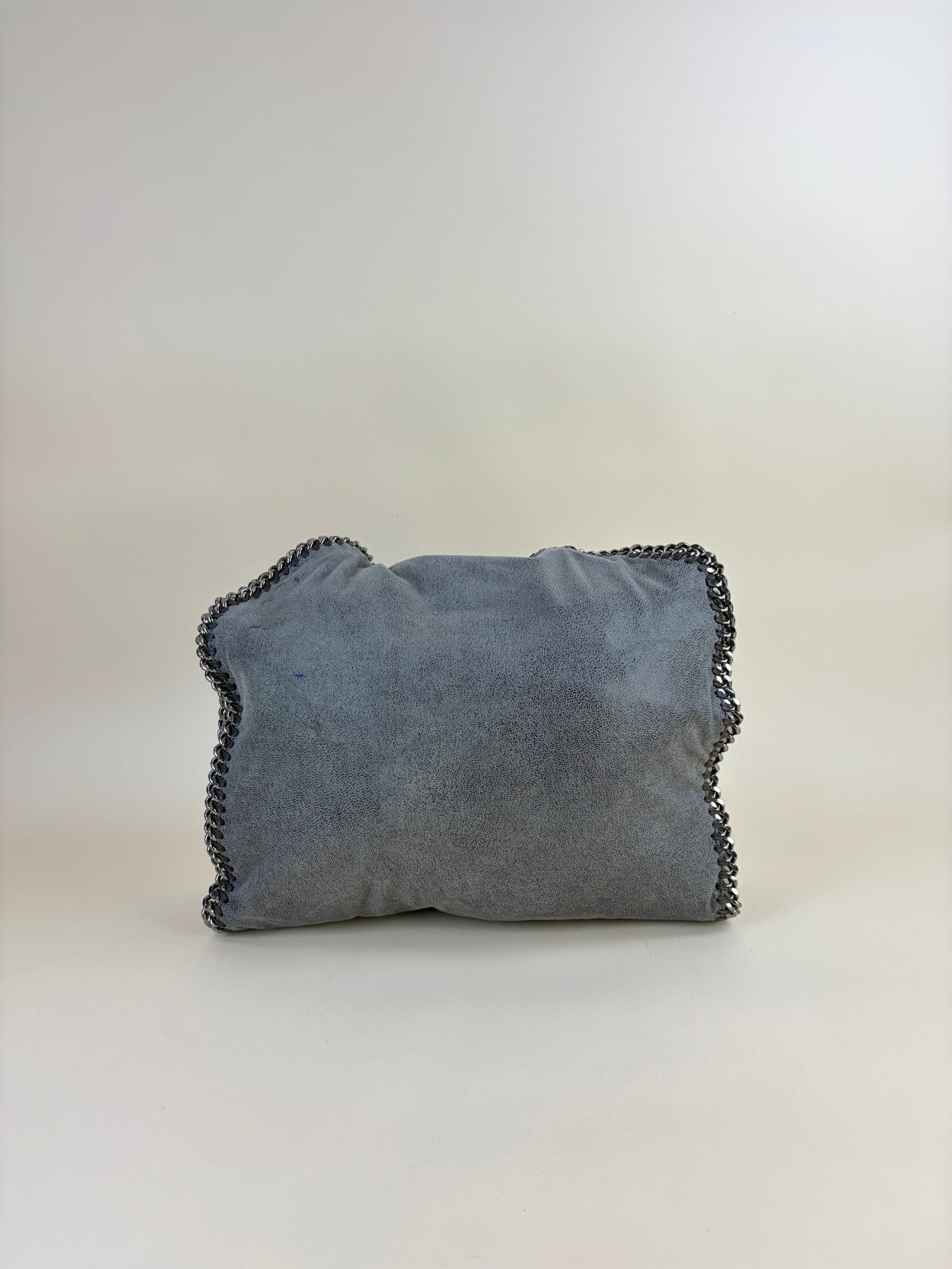 Stella Mccartney Grey Falabella Fold Over Large Tote Bag