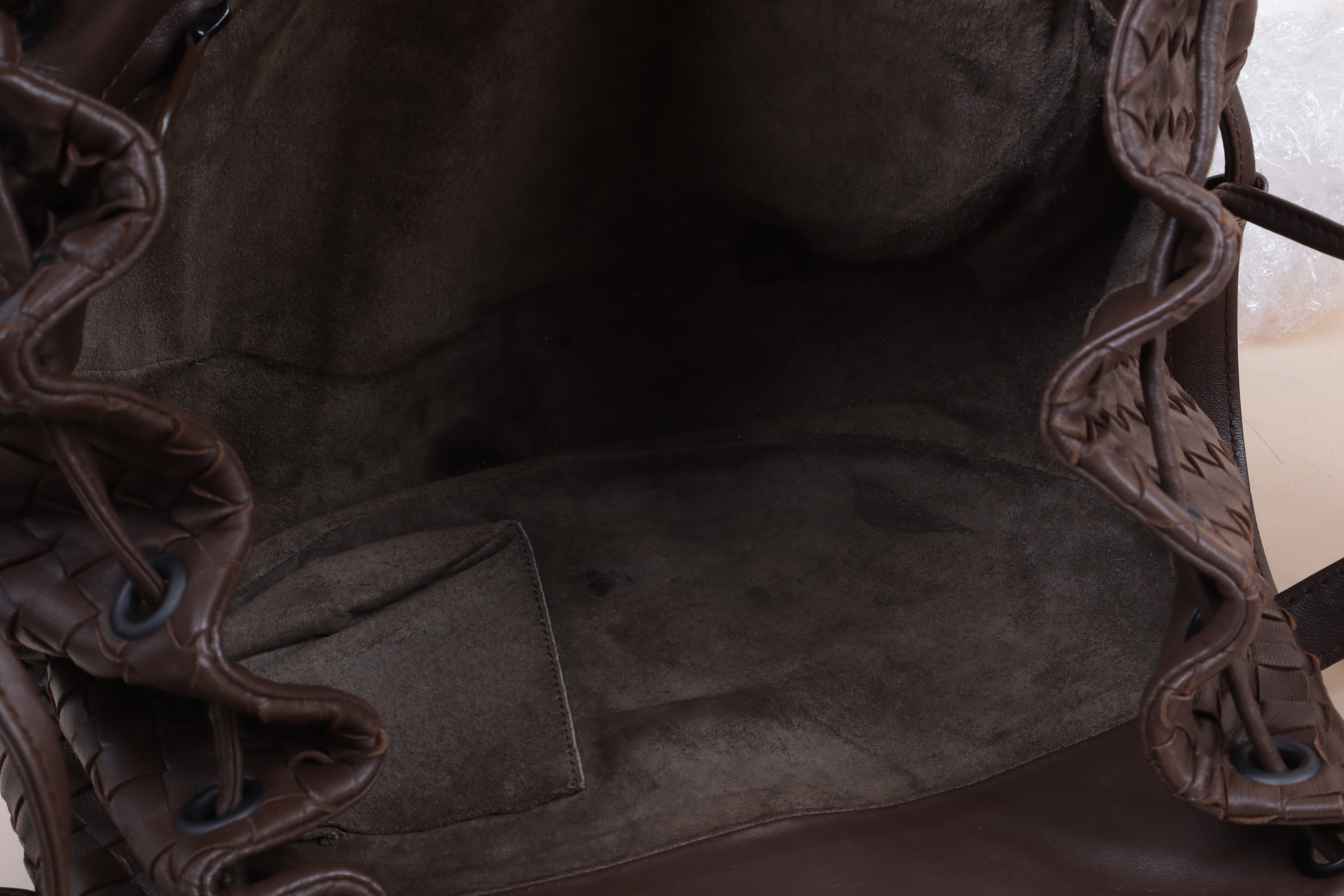 Bottega Veneta Brown Intrecciato Flap Messenger Small Crossbody Bag