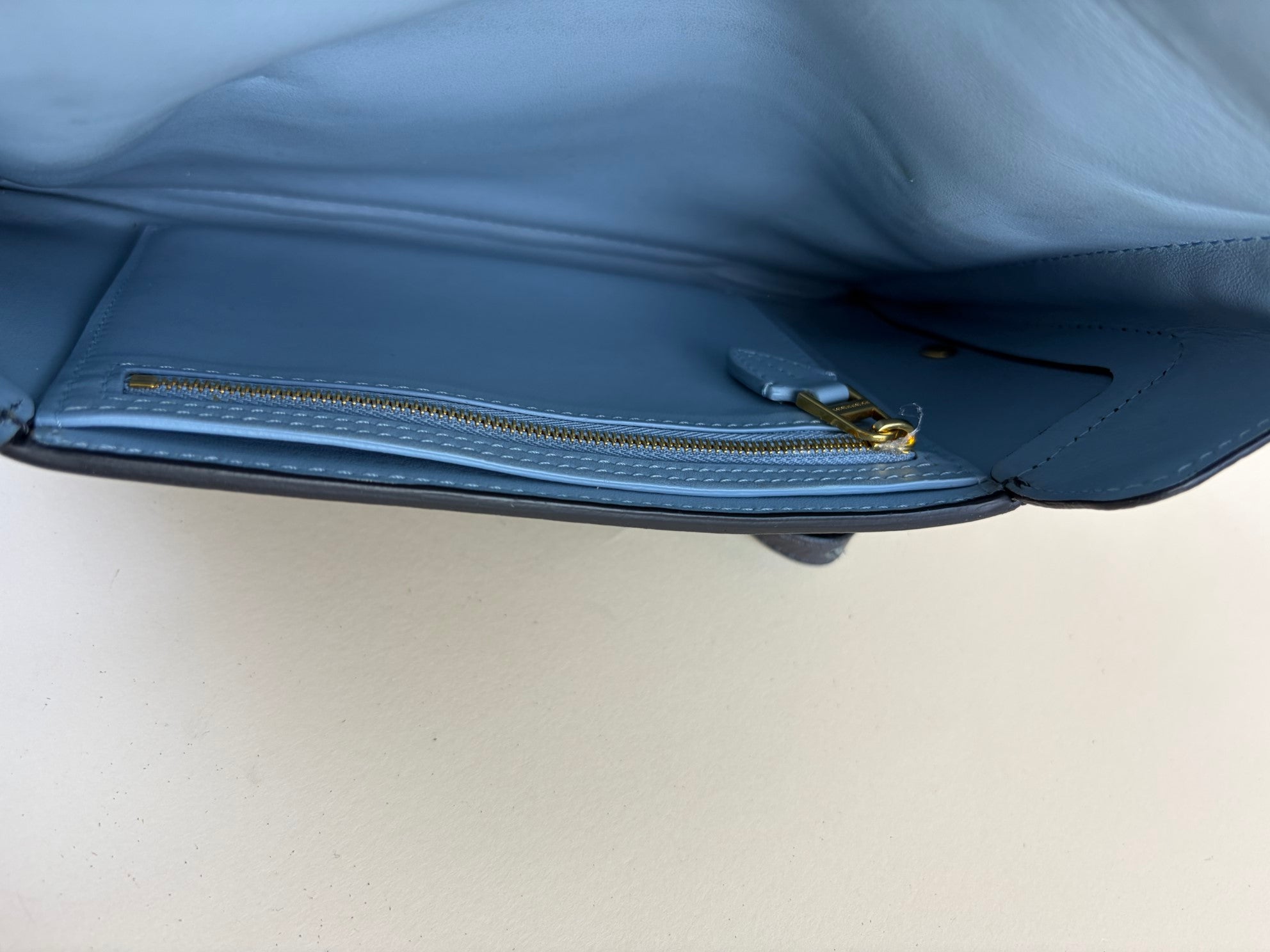 Burberry Grey Double Side Envelope Crossbody Bag