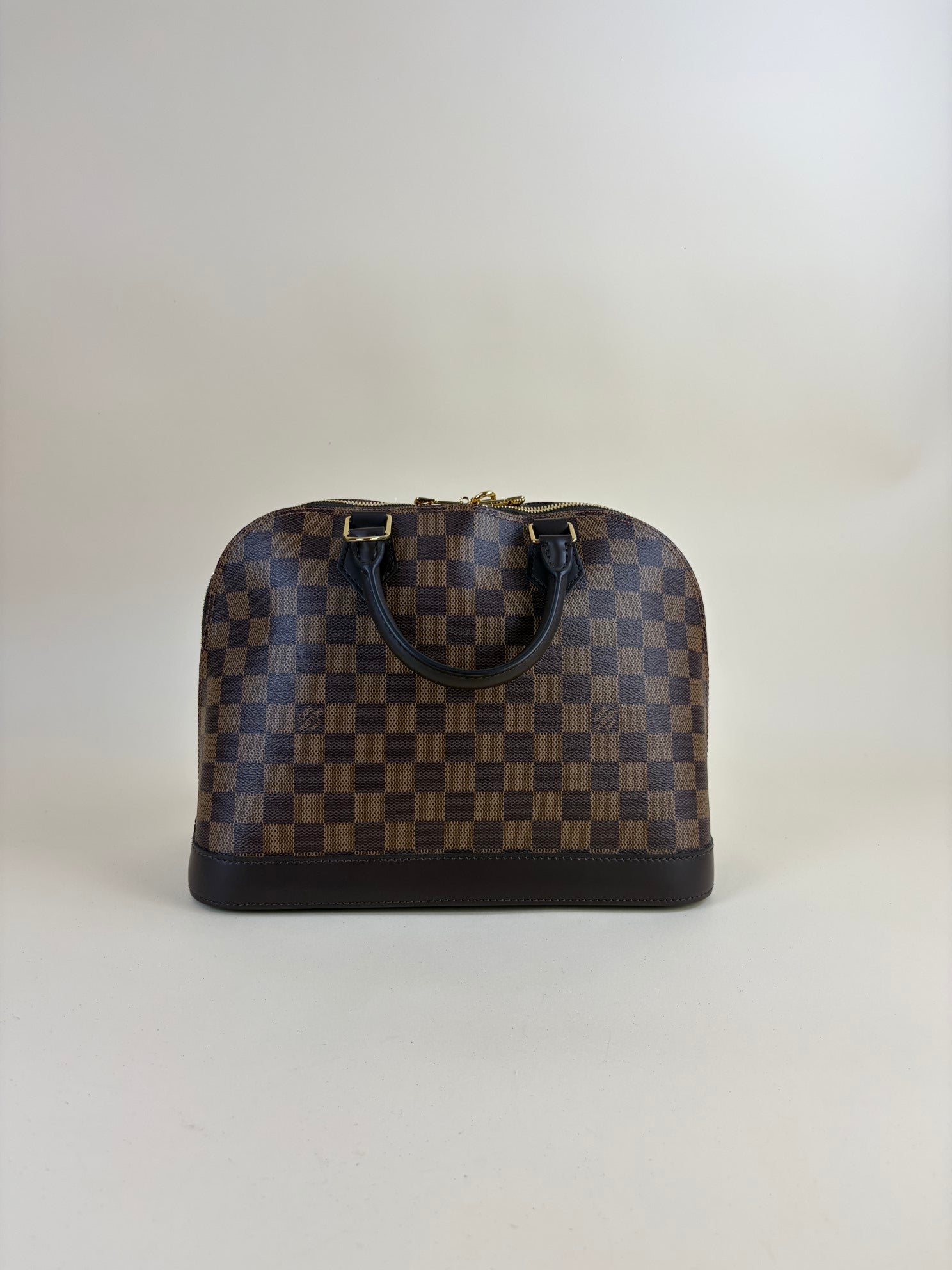 Louis Vuitton Damier Ebene Alma PM Tote Bag