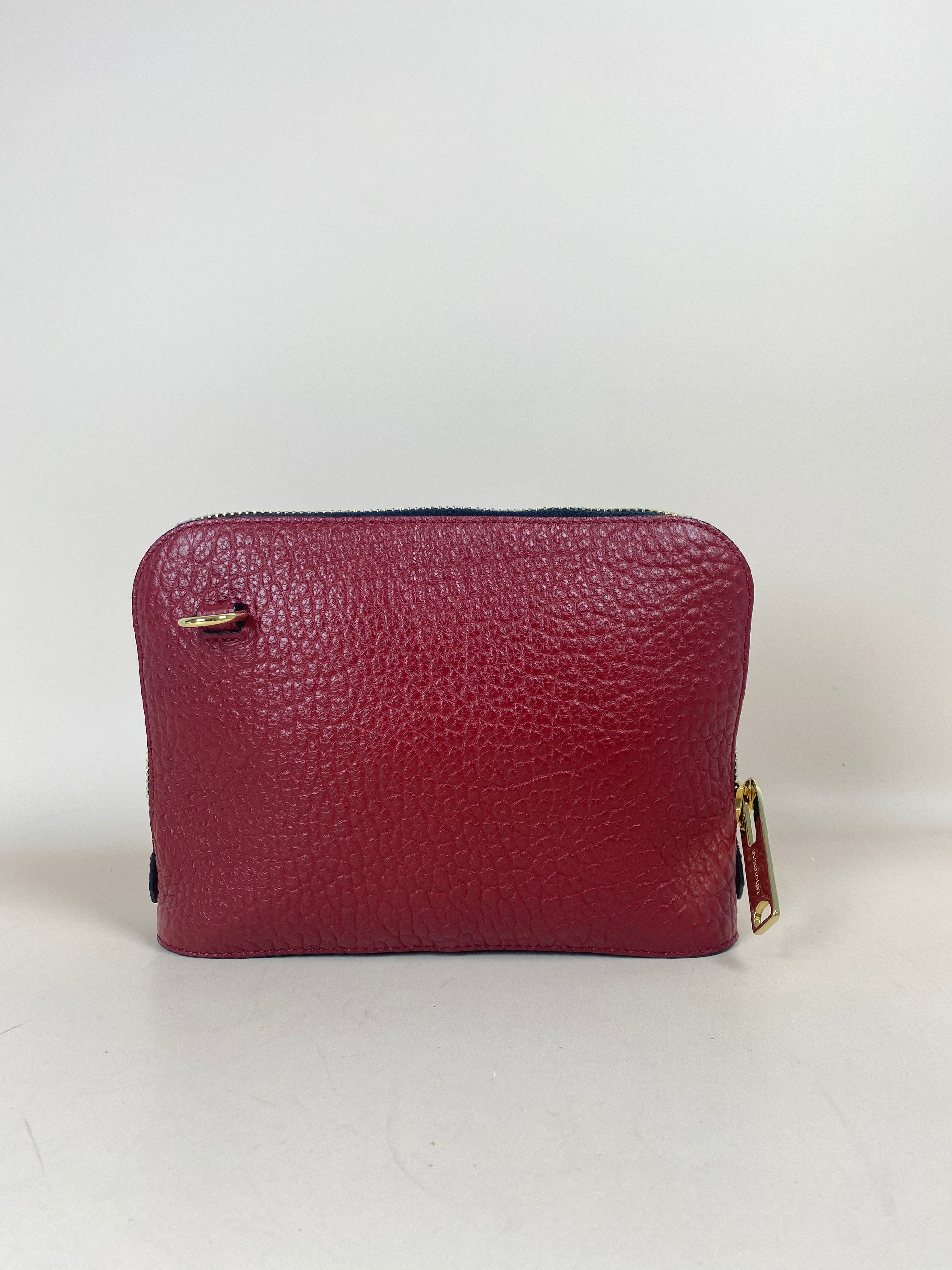 Burberry Red Signature Small Crossbody Bag