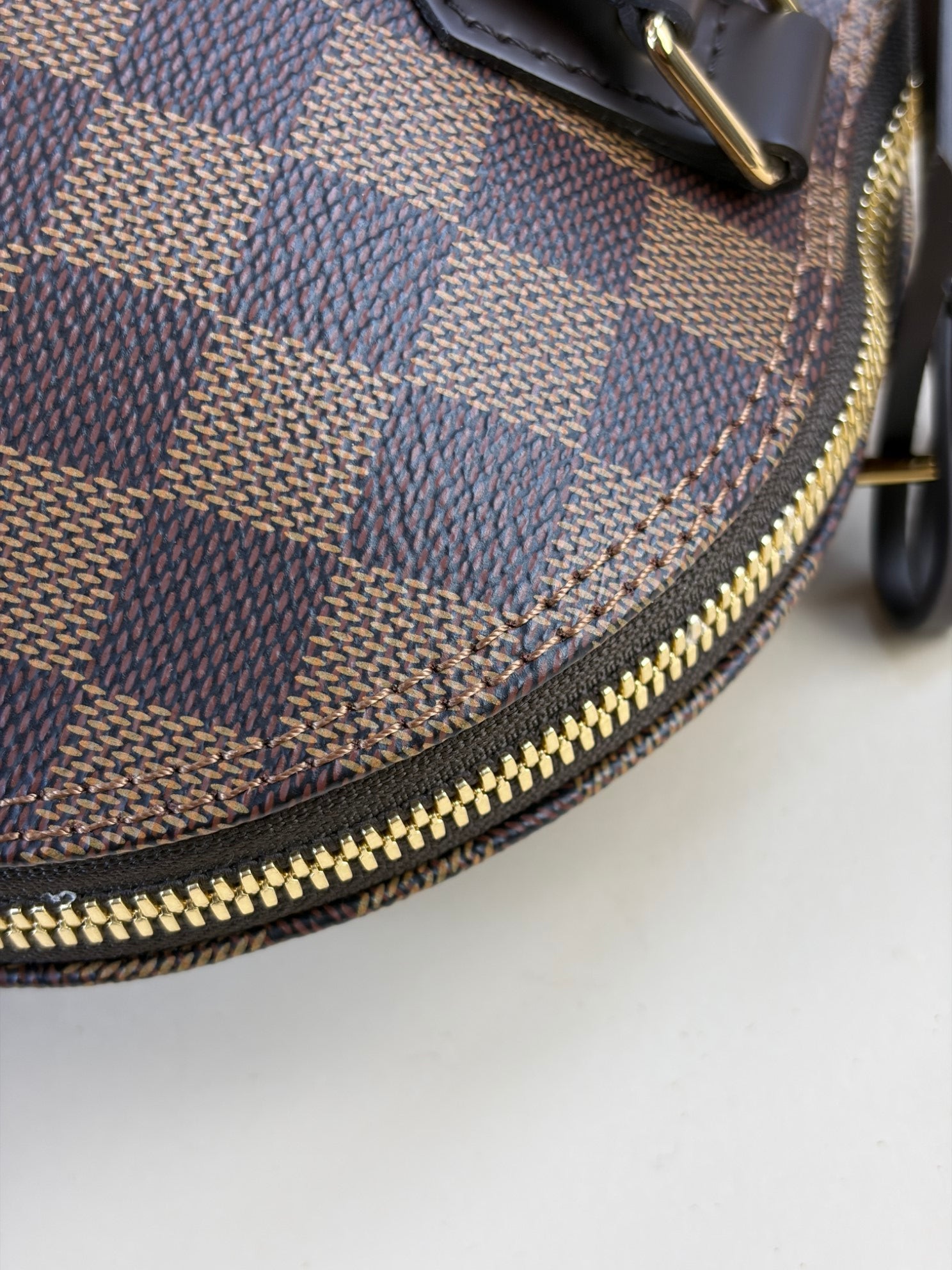 Louis Vuitton Damier Ebene Alma PM Tote Bag