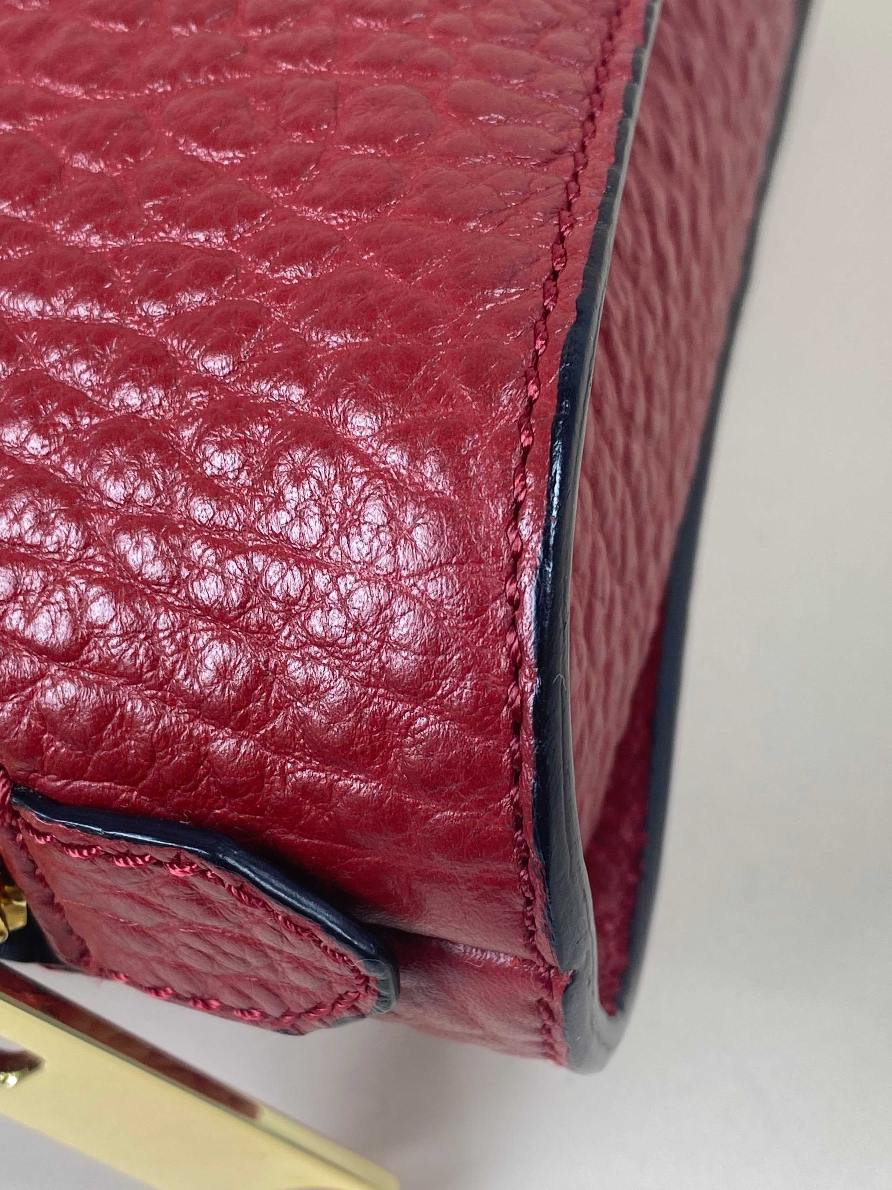 Burberry Red Signature Small Crossbody Bag