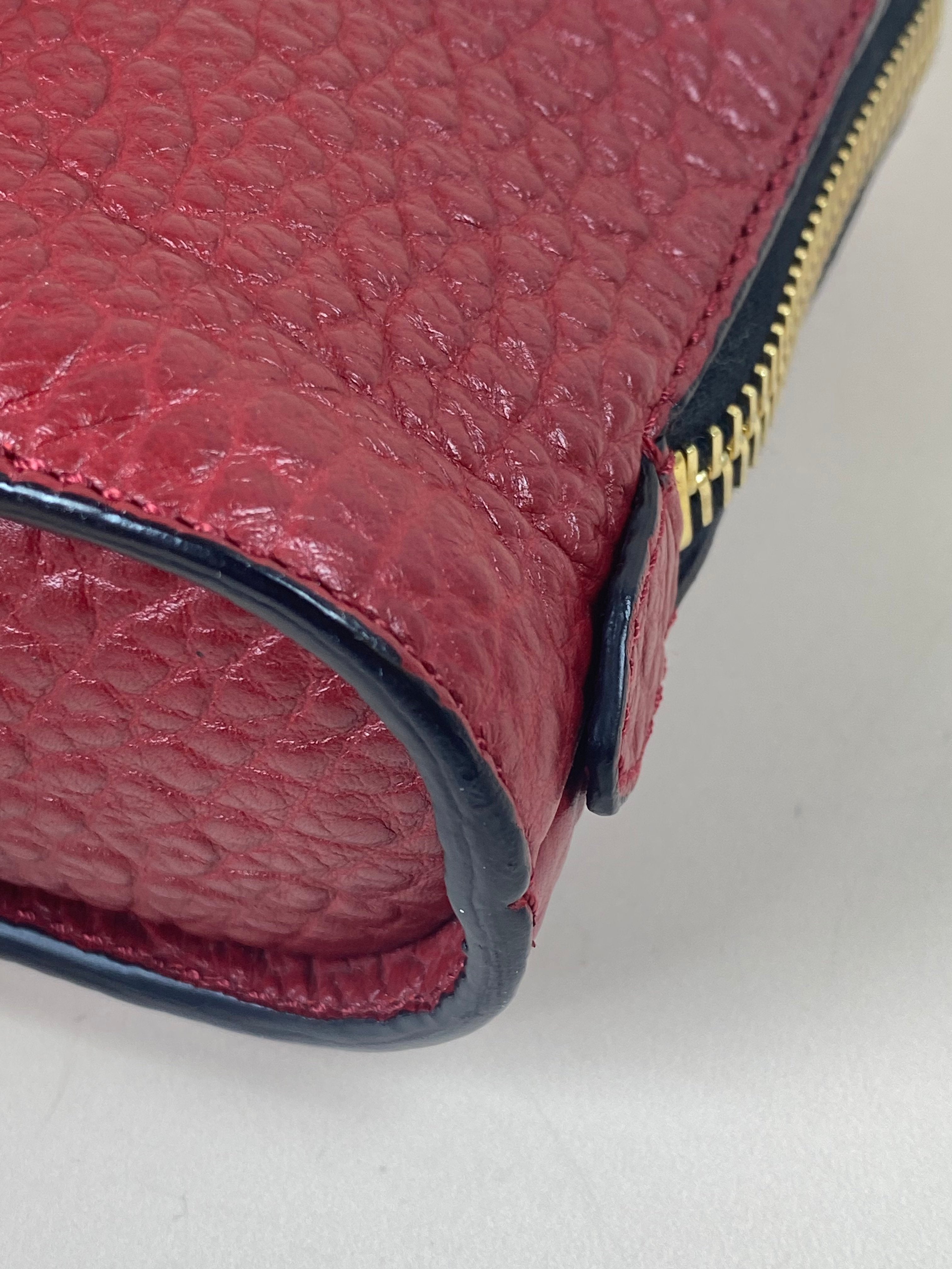 Burberry Red Signature Small Crossbody Bag