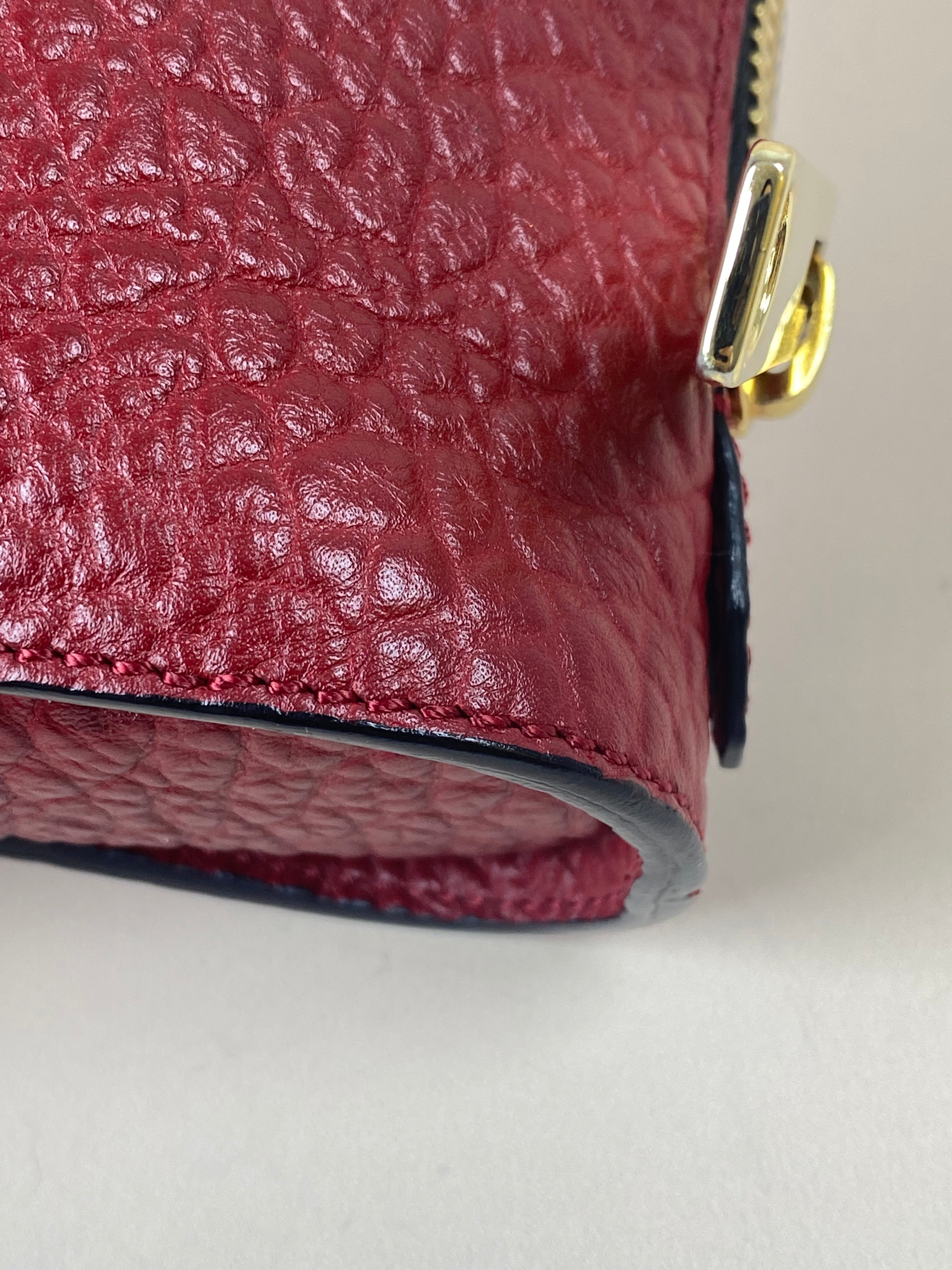 Burberry Red Signature Small Crossbody Bag