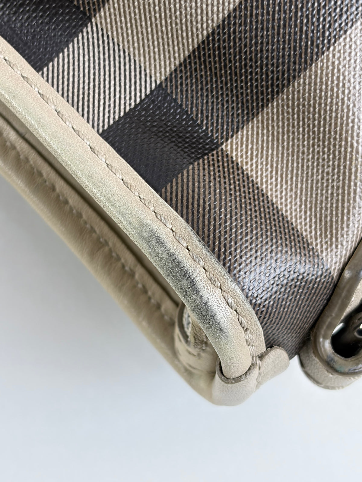 Burberry smoked trench coated canvas Hartham crossbody bag