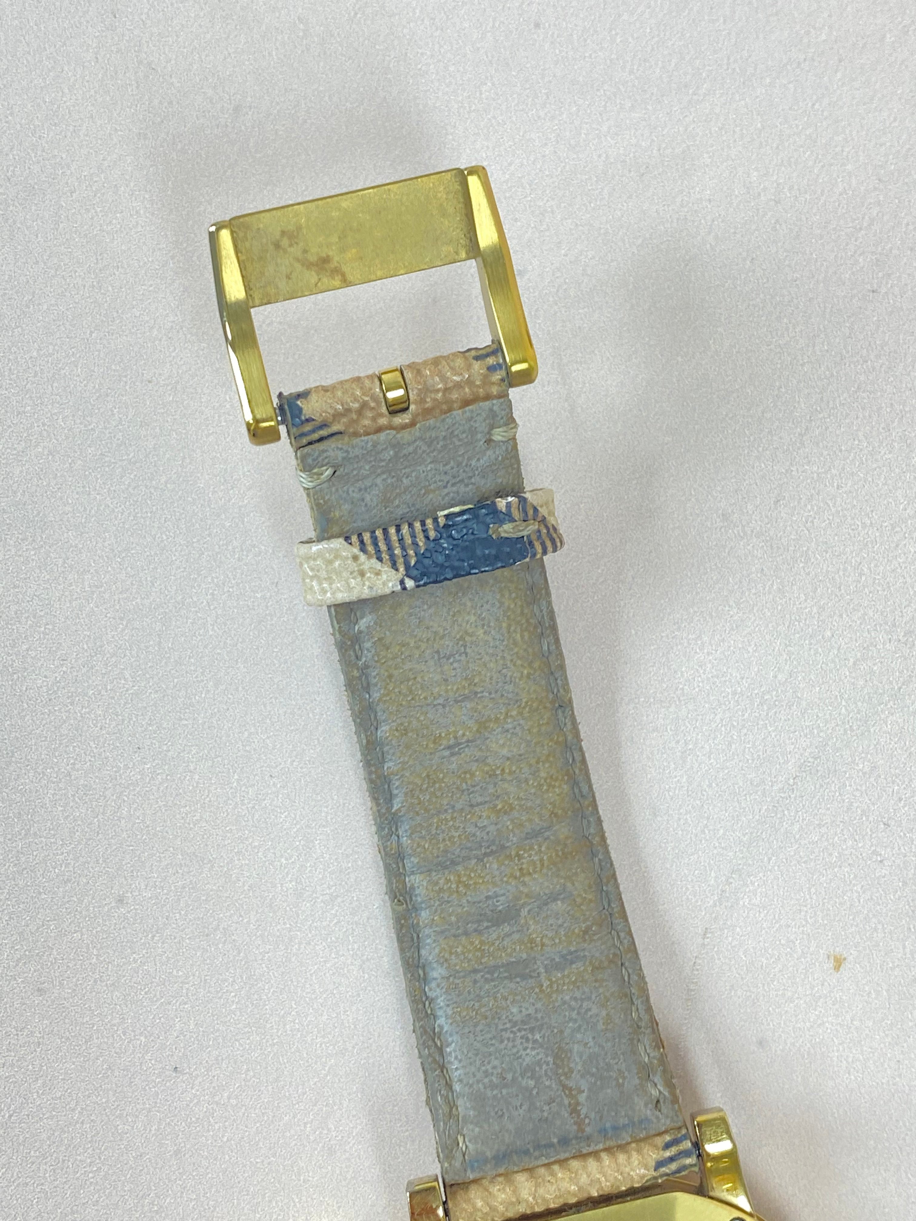 Burberry Gold City Square Pioneer House Check Watch