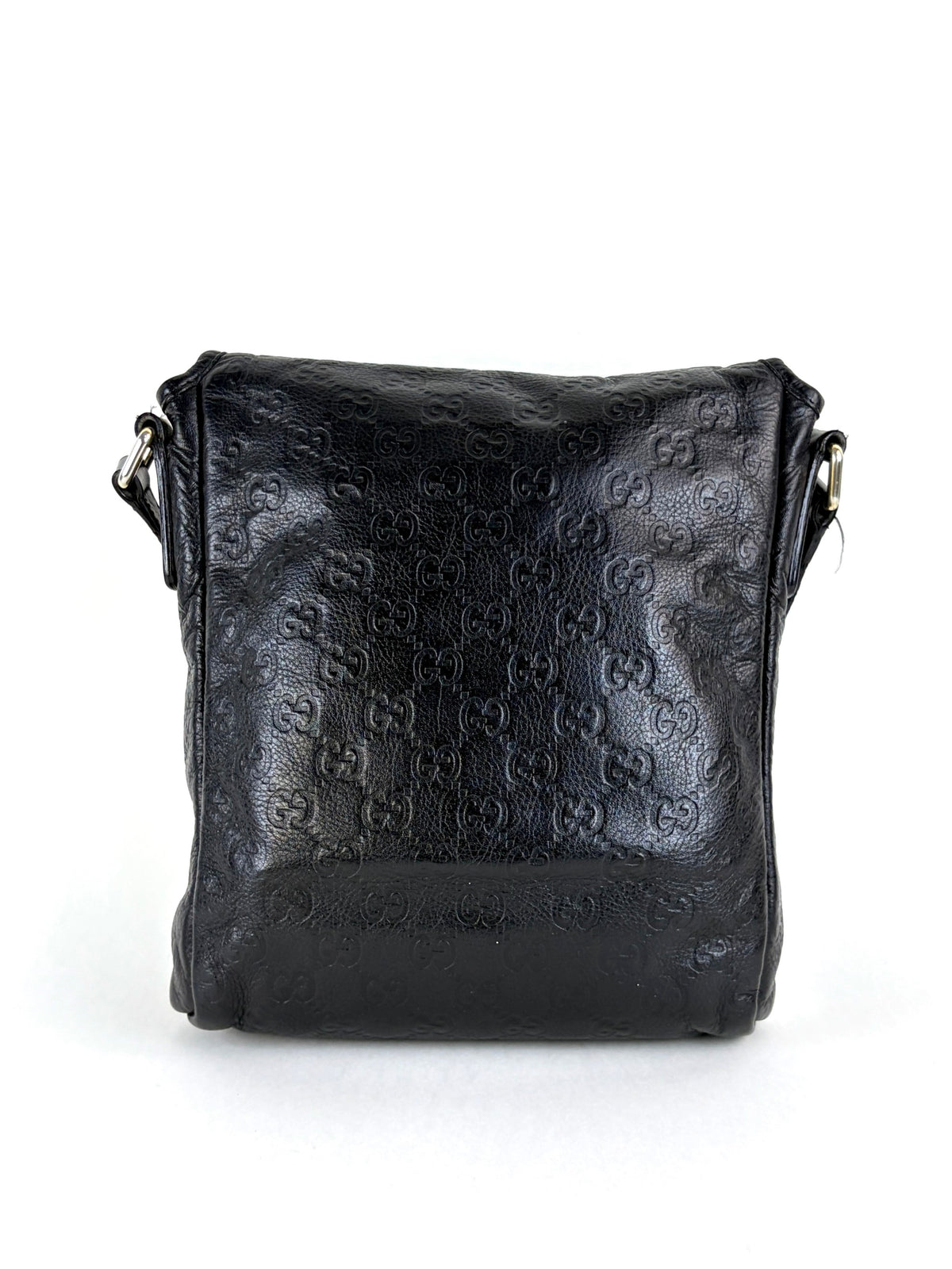 Gucci guccissima leather small flap messenger bag