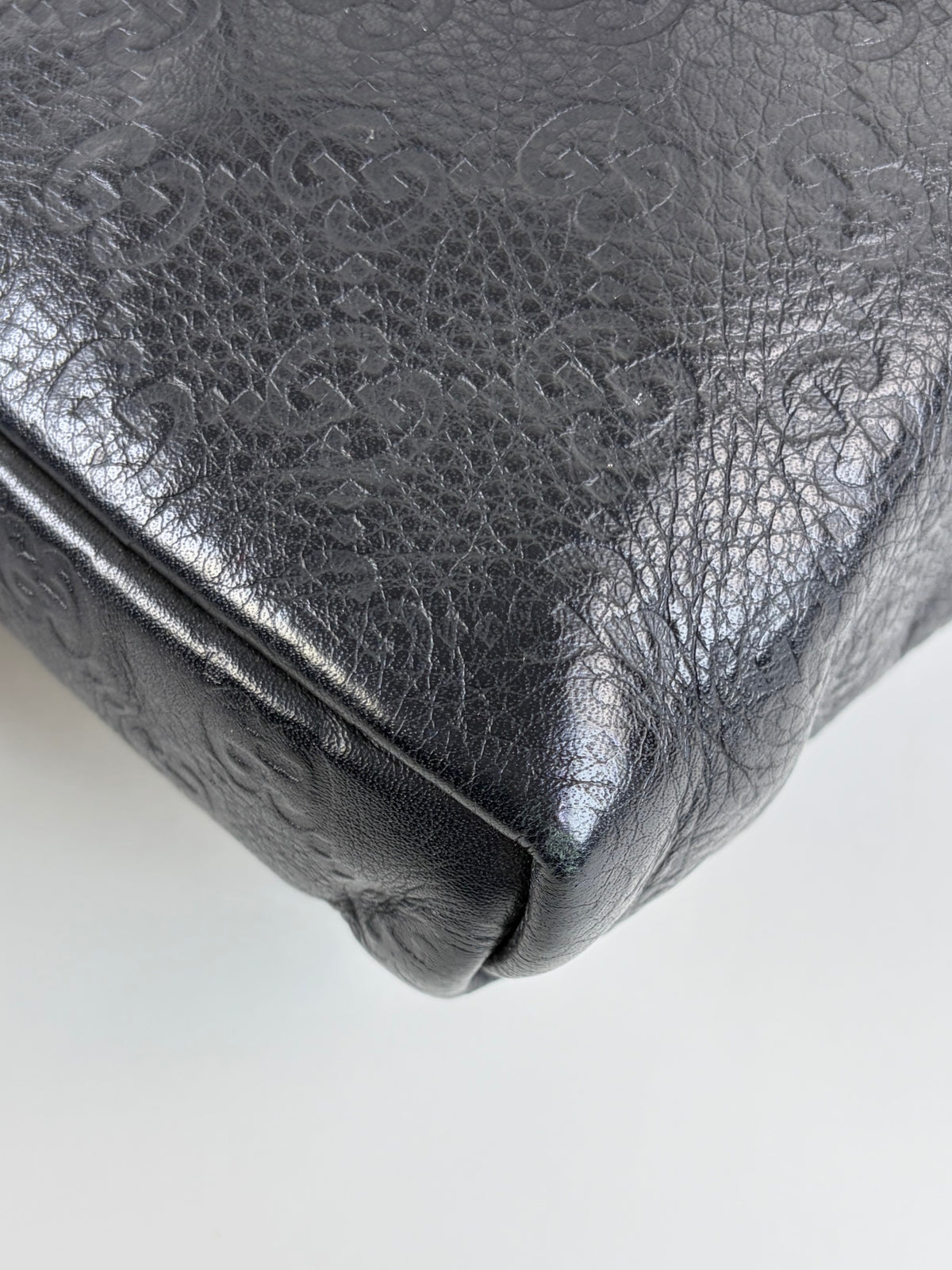 Gucci guccissima leather small flap messenger bag