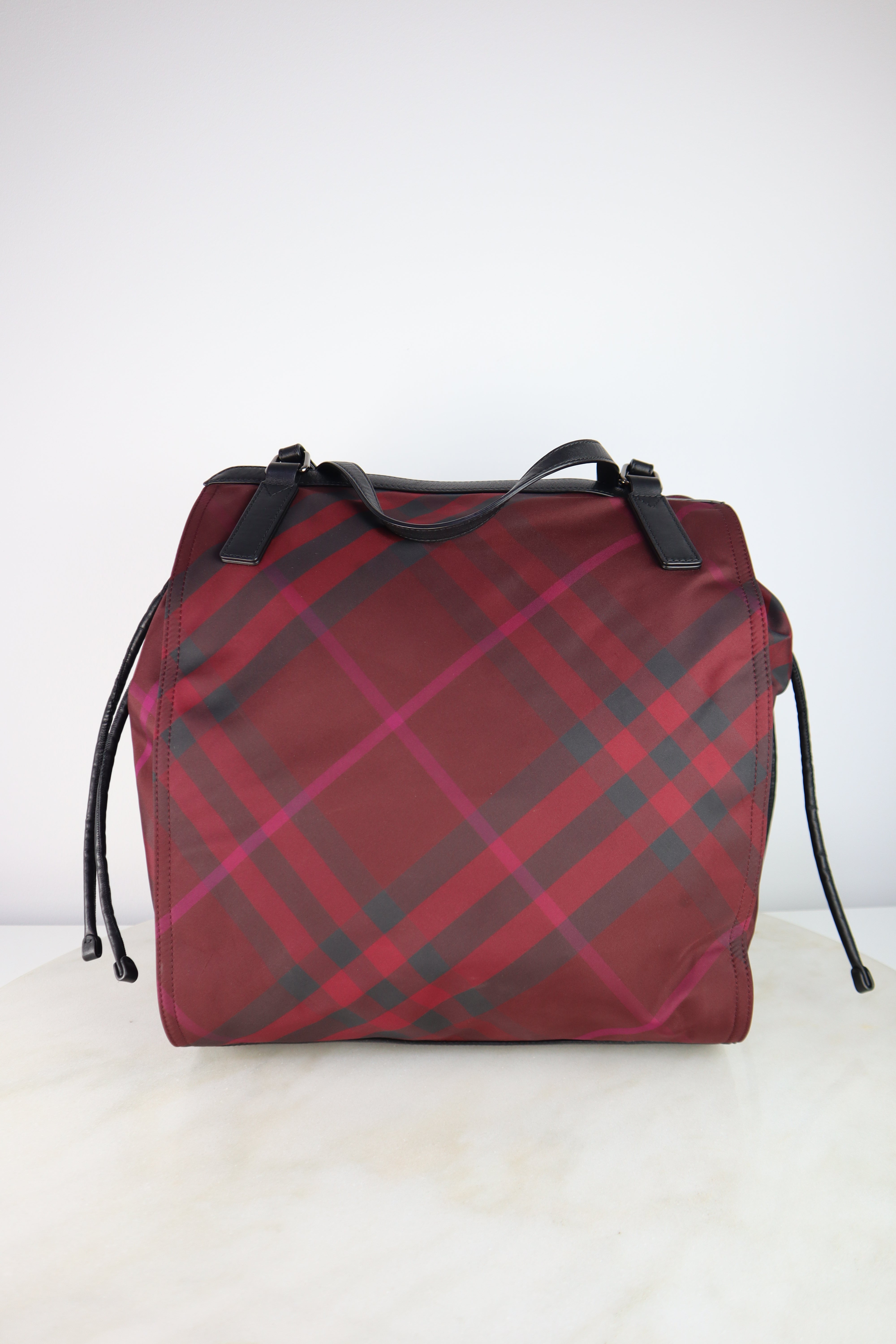Burberry Red Nova Check Shoulder Bag