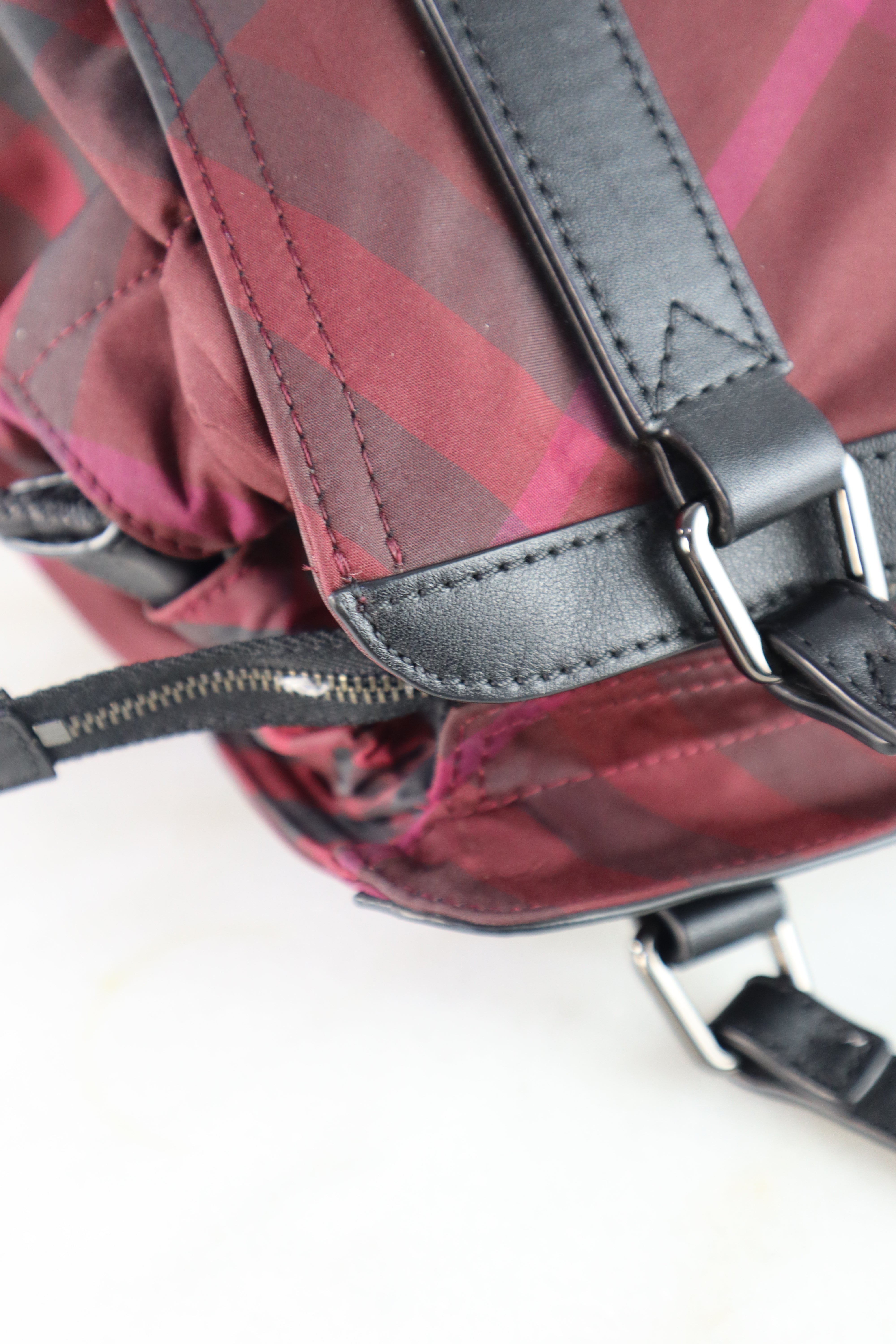 Burberry Red Nova Check Shoulder Bag