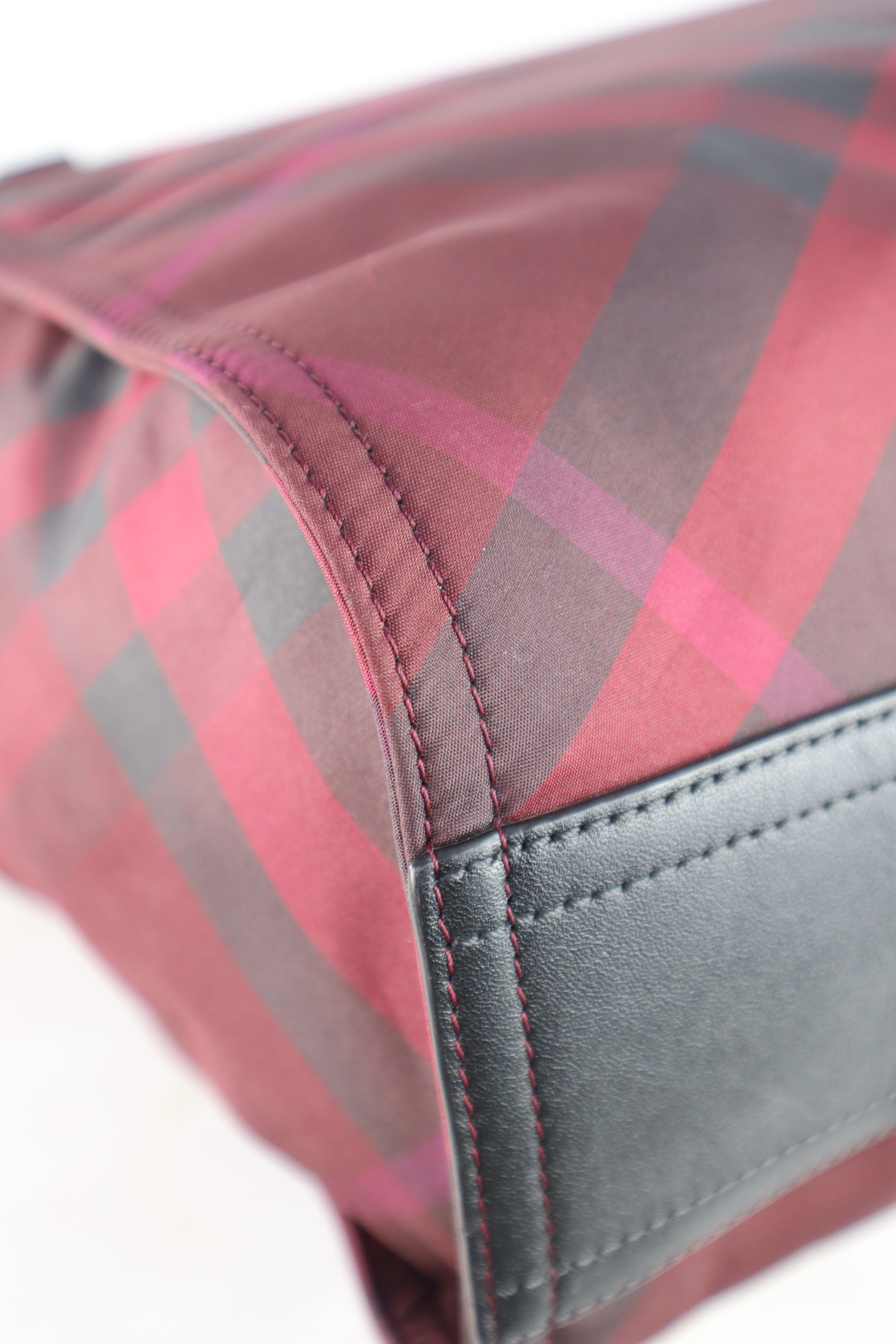 Burberry Red Nova Check Shoulder Bag