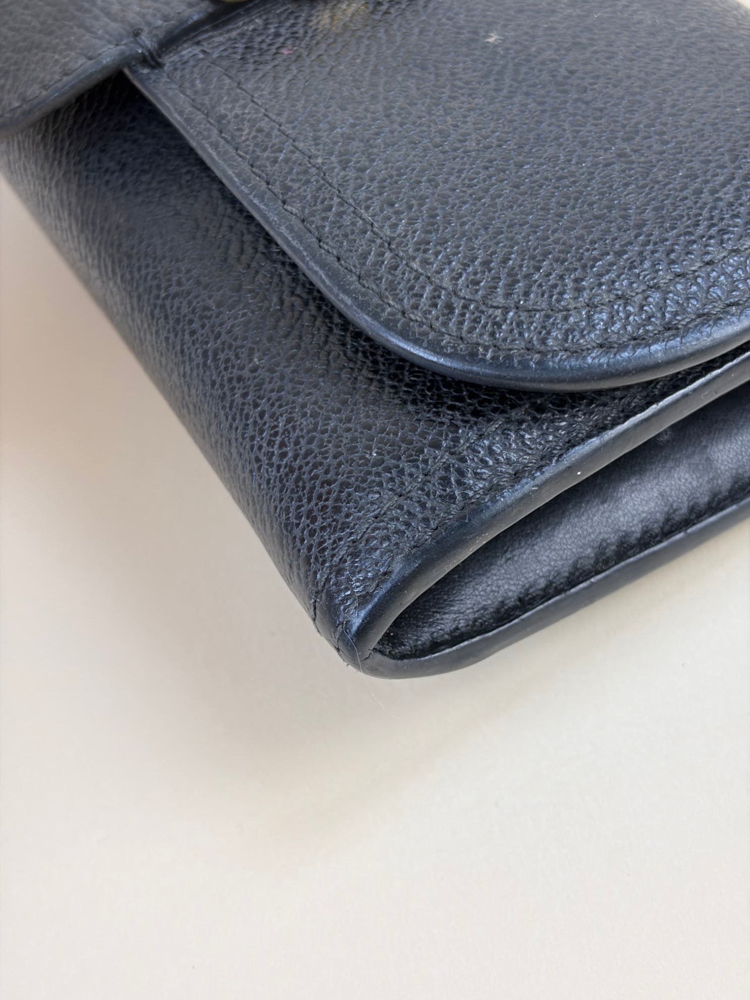 Burberry Black Buckle Continental Long Wallet