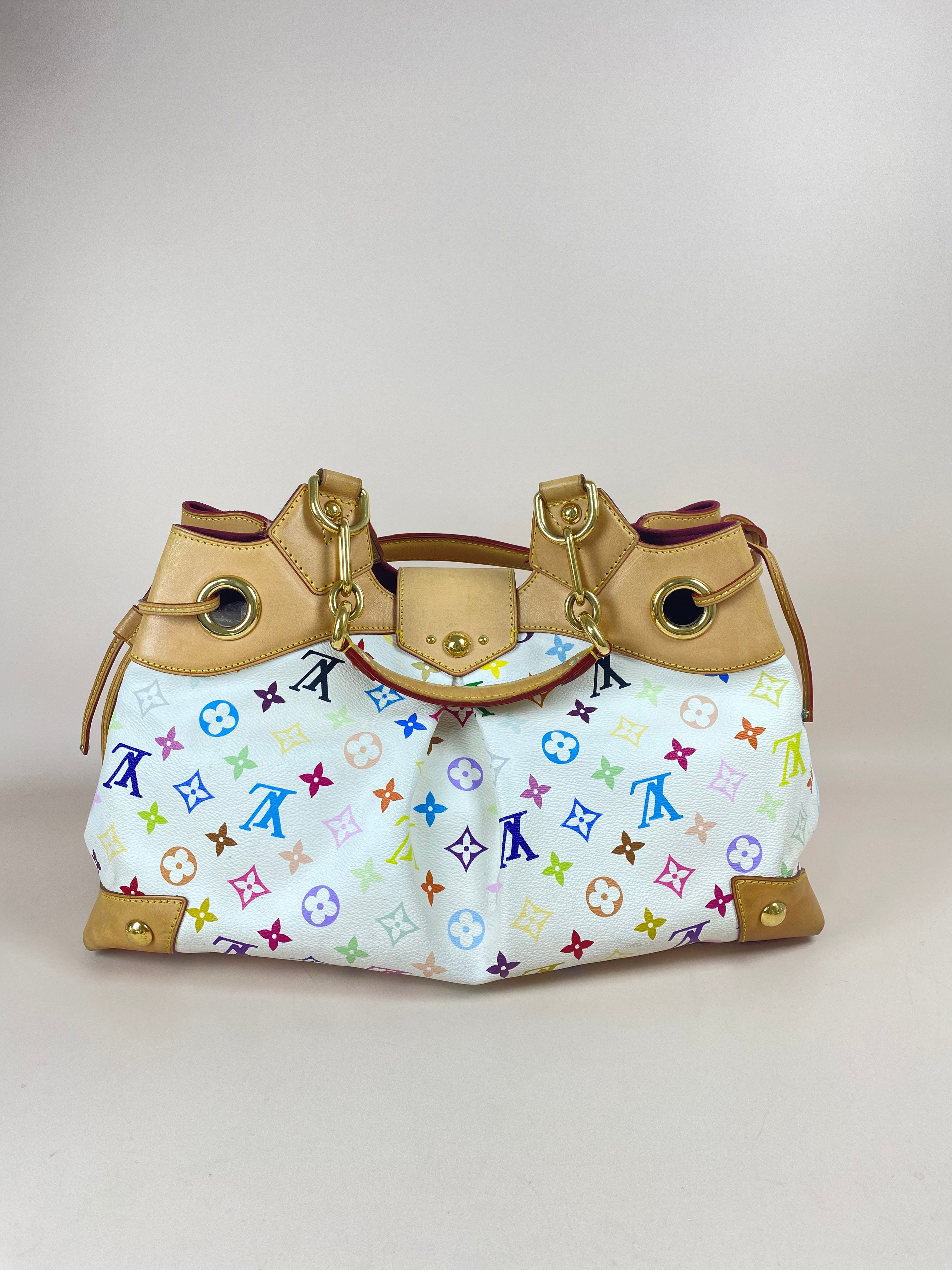 Louis Vuitton White Multicolor Monogram Shoulder Bag