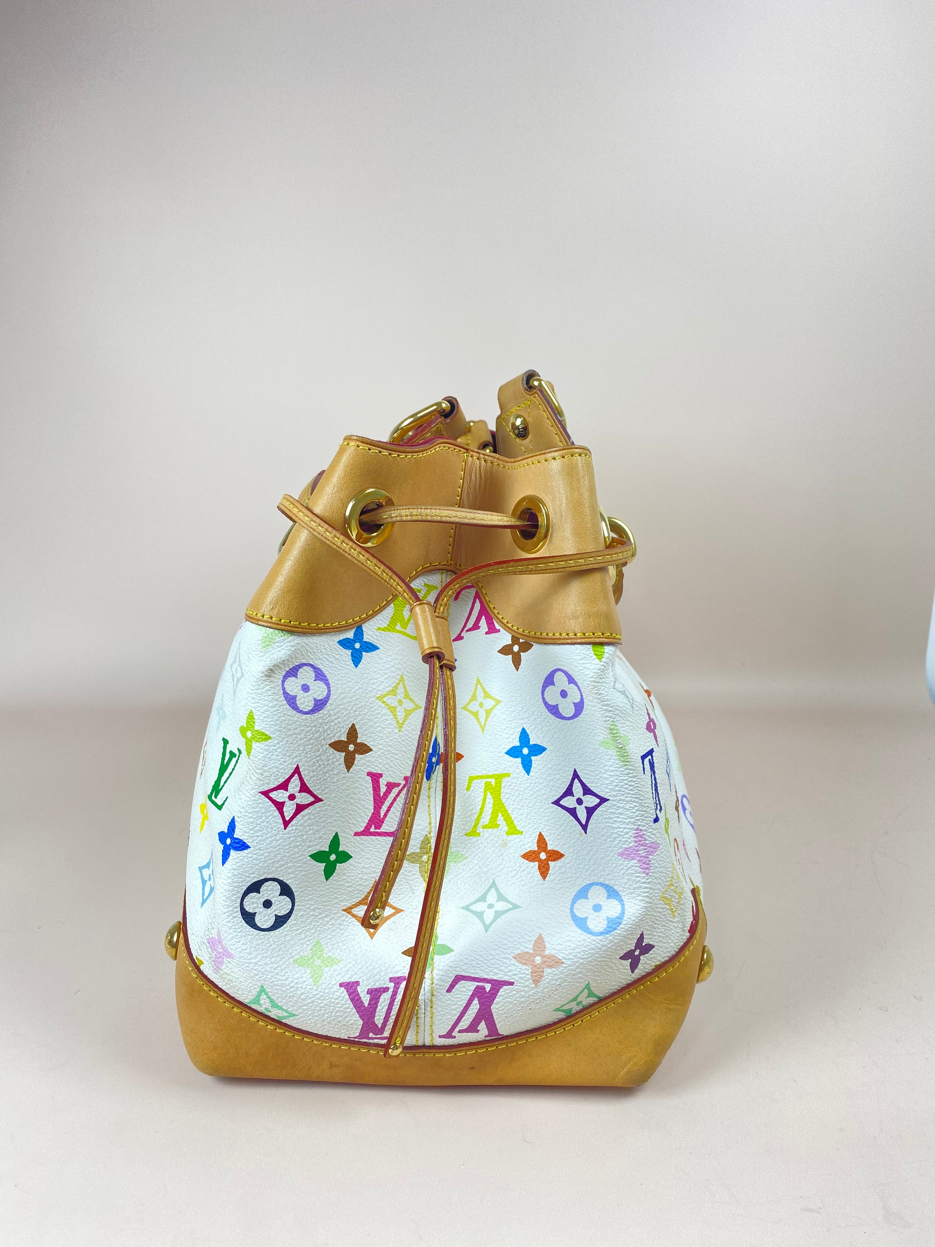 Louis Vuitton White Multicolor Monogram Shoulder Bag