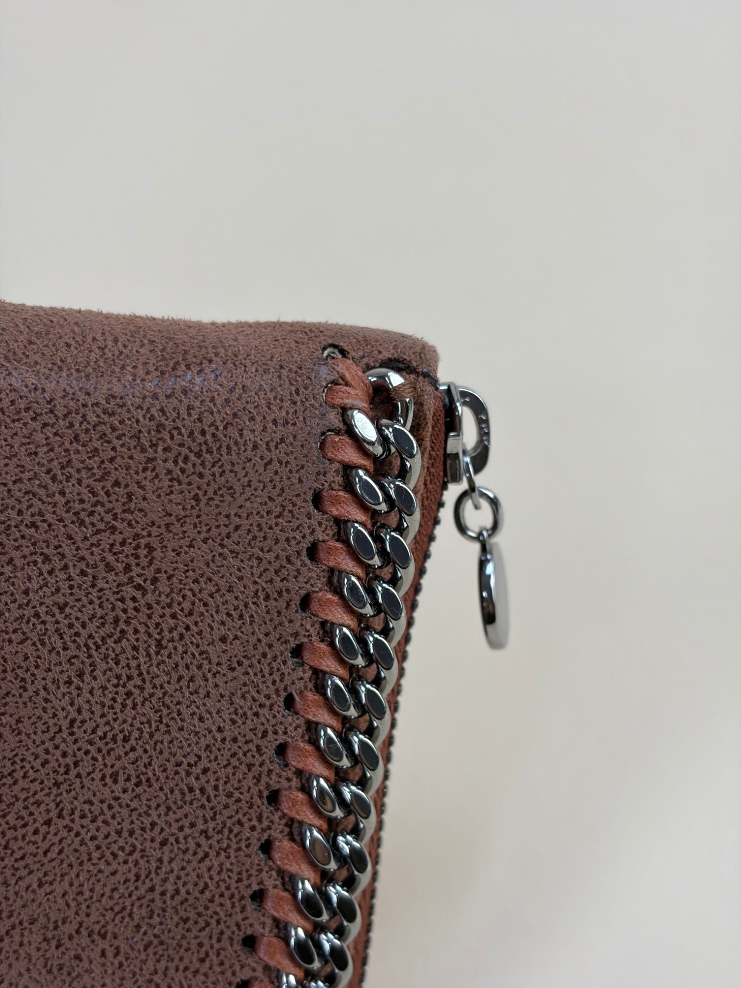Stella Mccartney Brown Zip - Continental Falabella Long Wallet