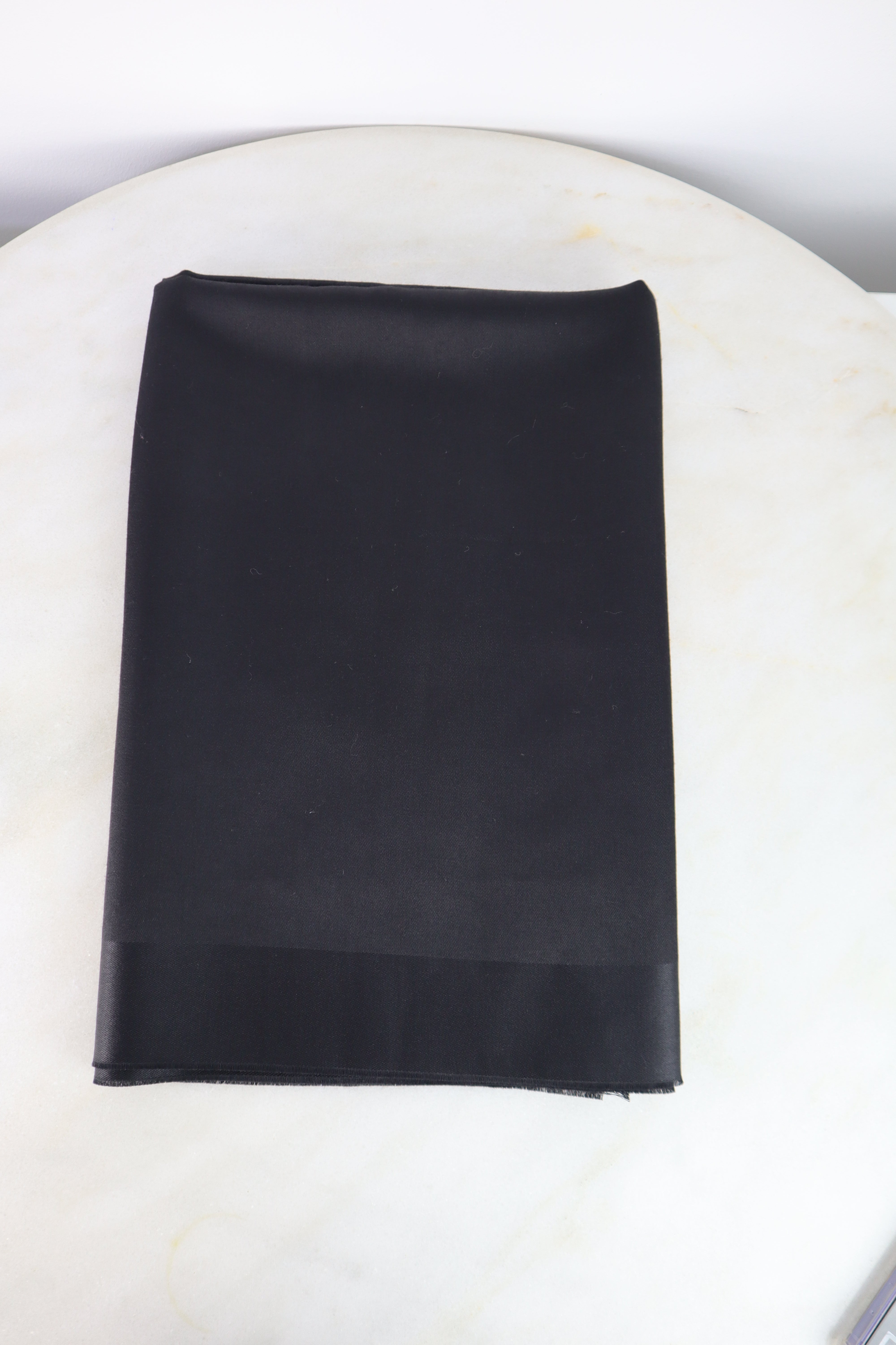 Givenchy Black Logo Print Silk Wool Rectangle Scarf