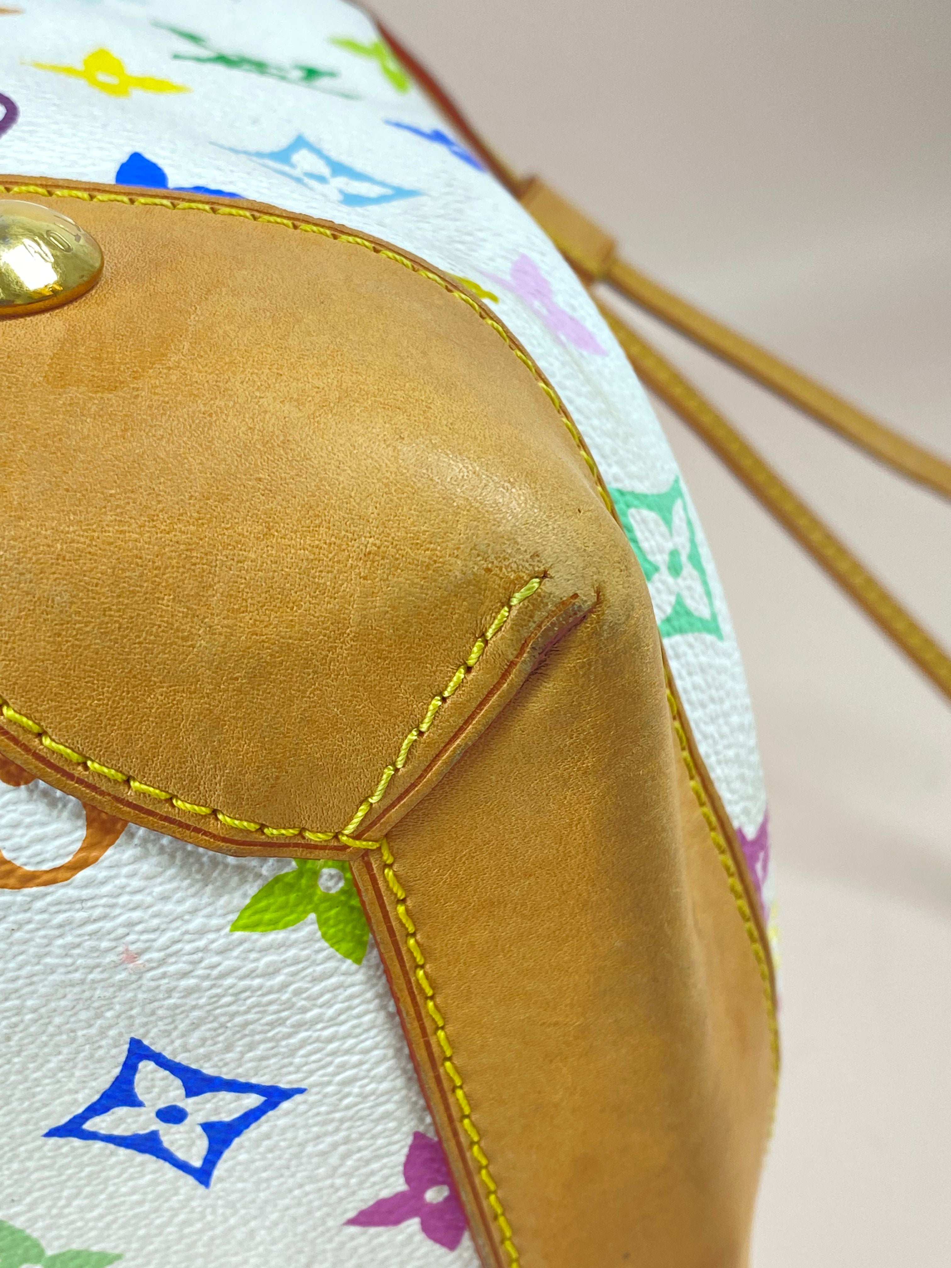 Louis Vuitton White Multicolor Monogram Shoulder Bag