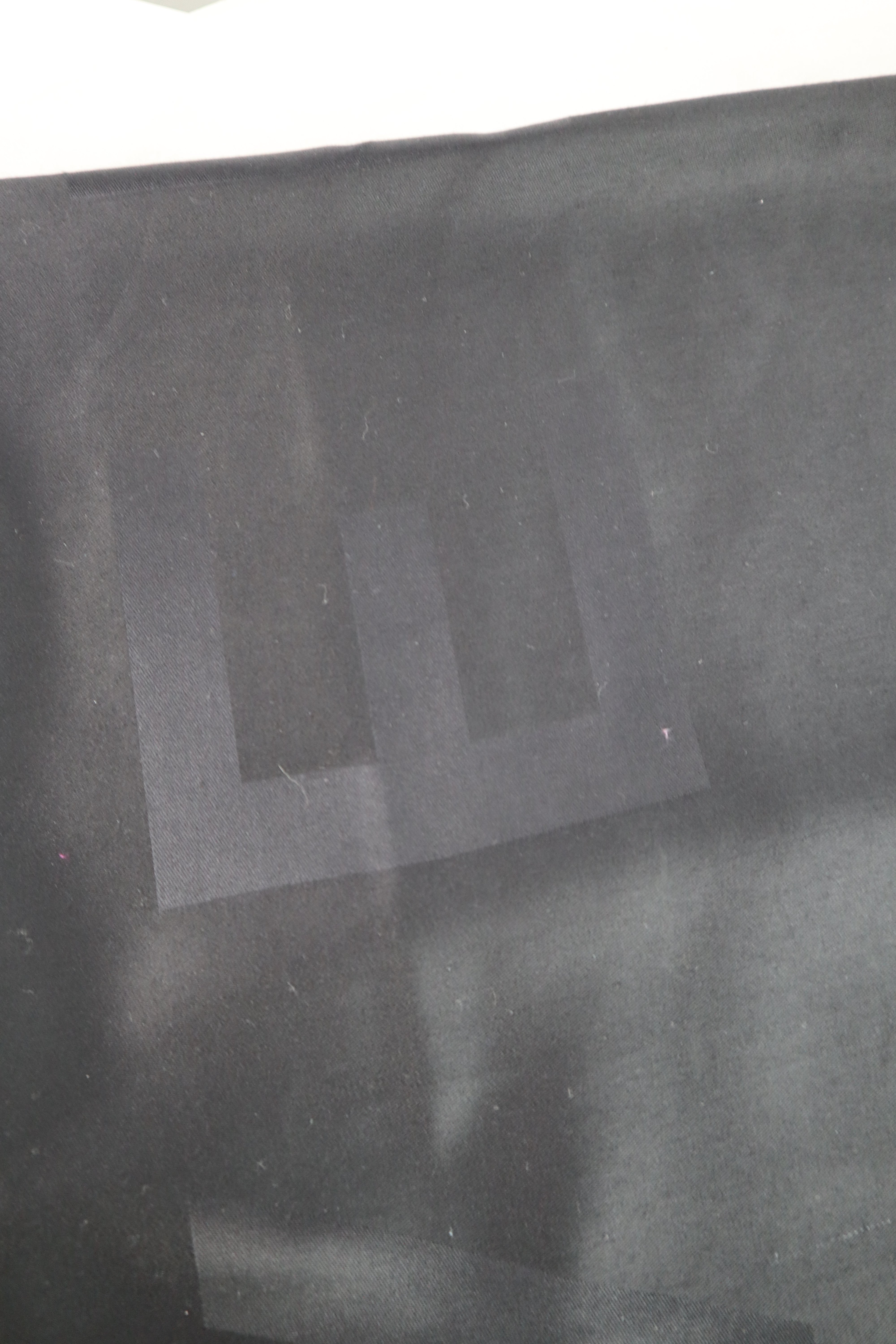 Givenchy Black Logo Print Silk Wool Rectangle Scarf