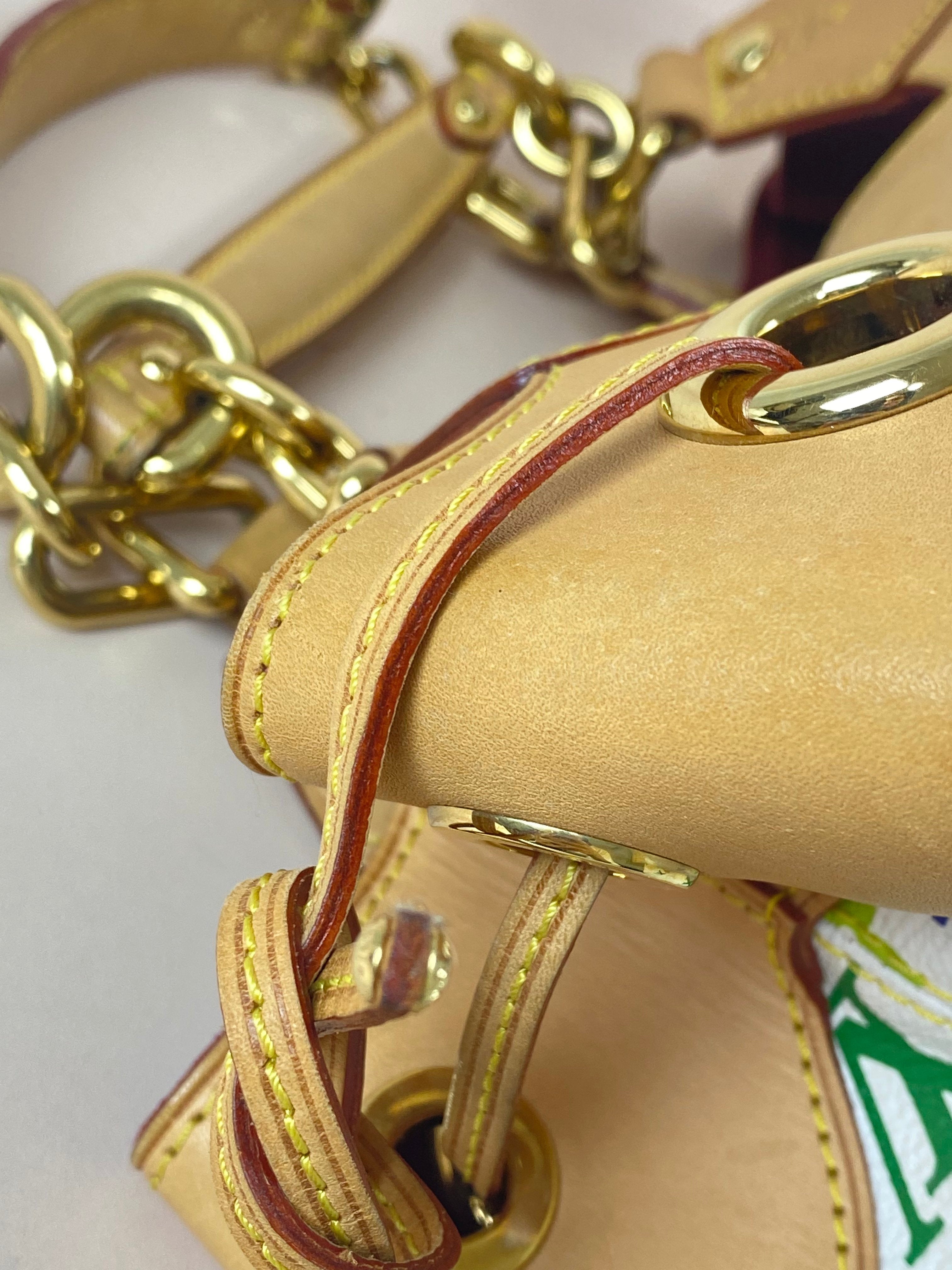 Louis Vuitton White Multicolor Monogram Shoulder Bag