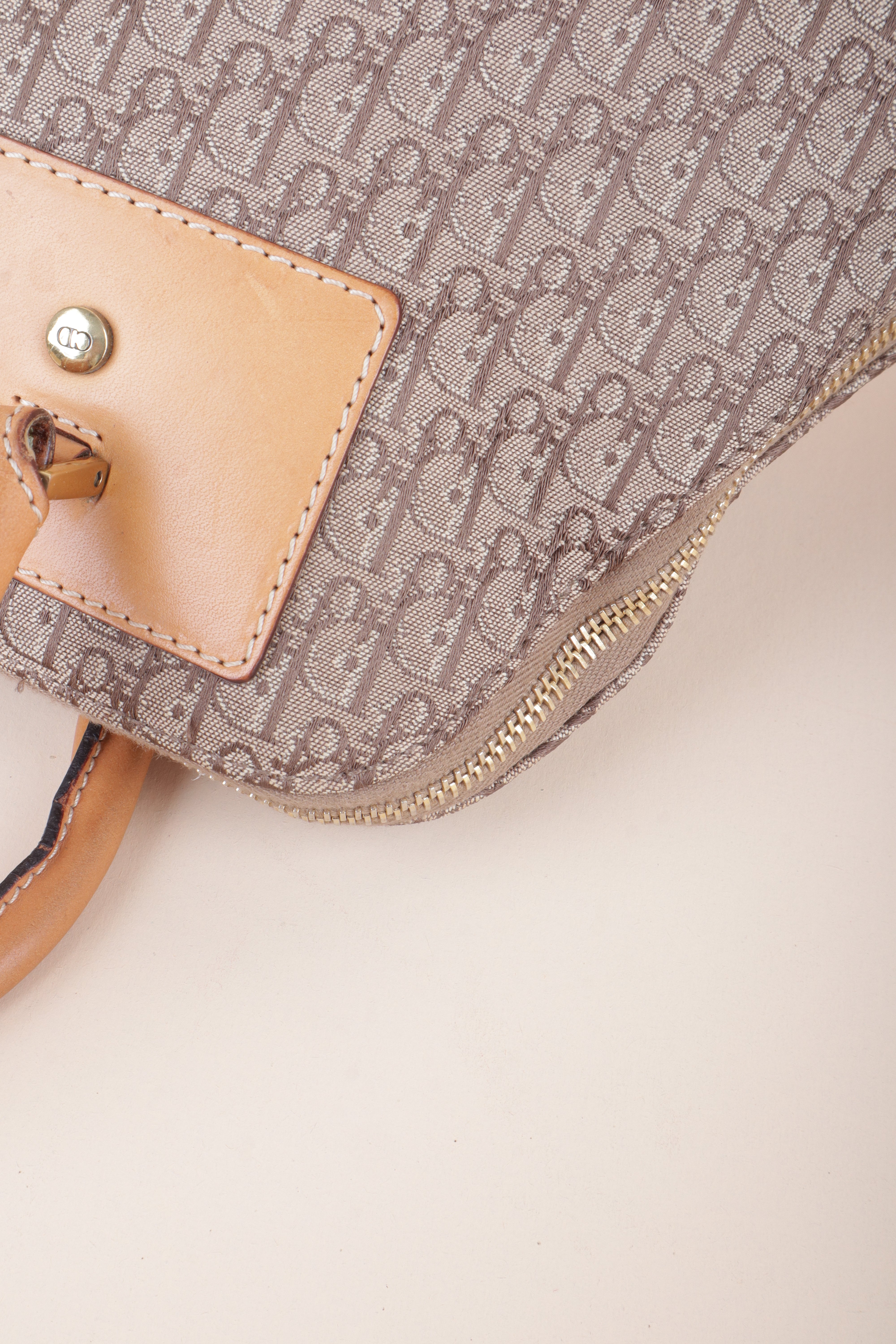 Christian Dior Beige Street Chic Dome Diorissimo Tote Bag
