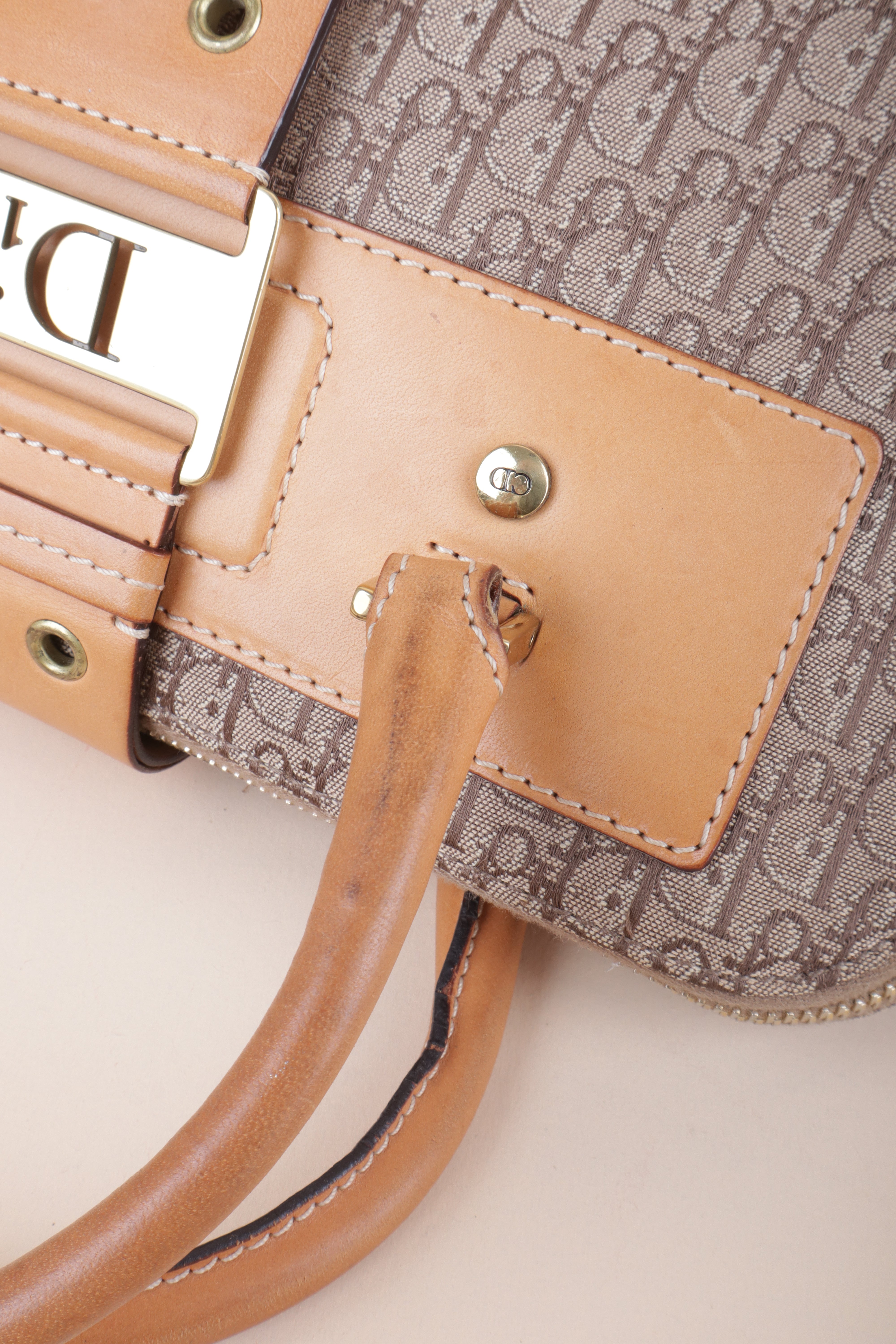 Christian Dior Beige Street Chic Dome Diorissimo Tote Bag