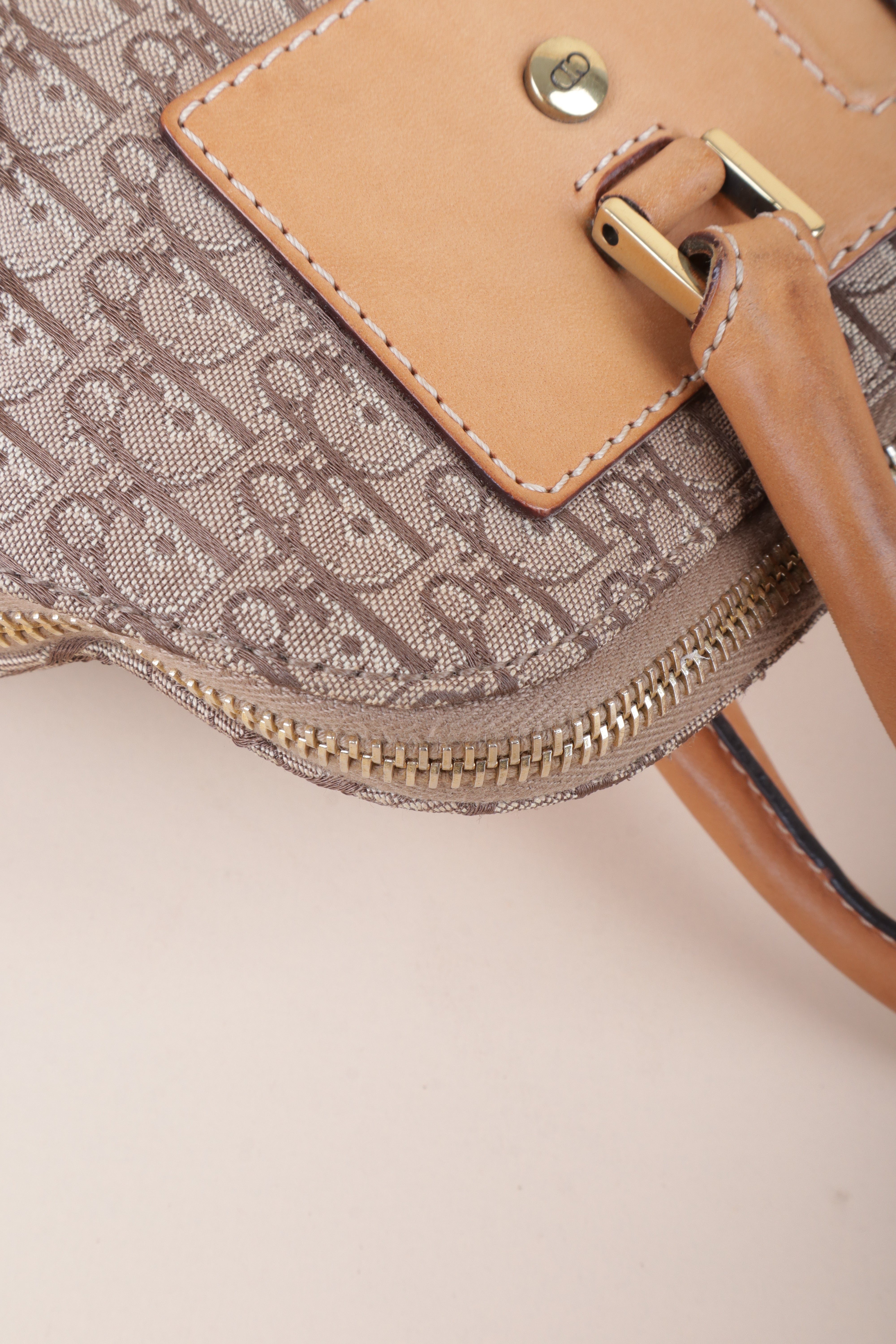 Christian Dior Beige Street Chic Dome Diorissimo Tote Bag