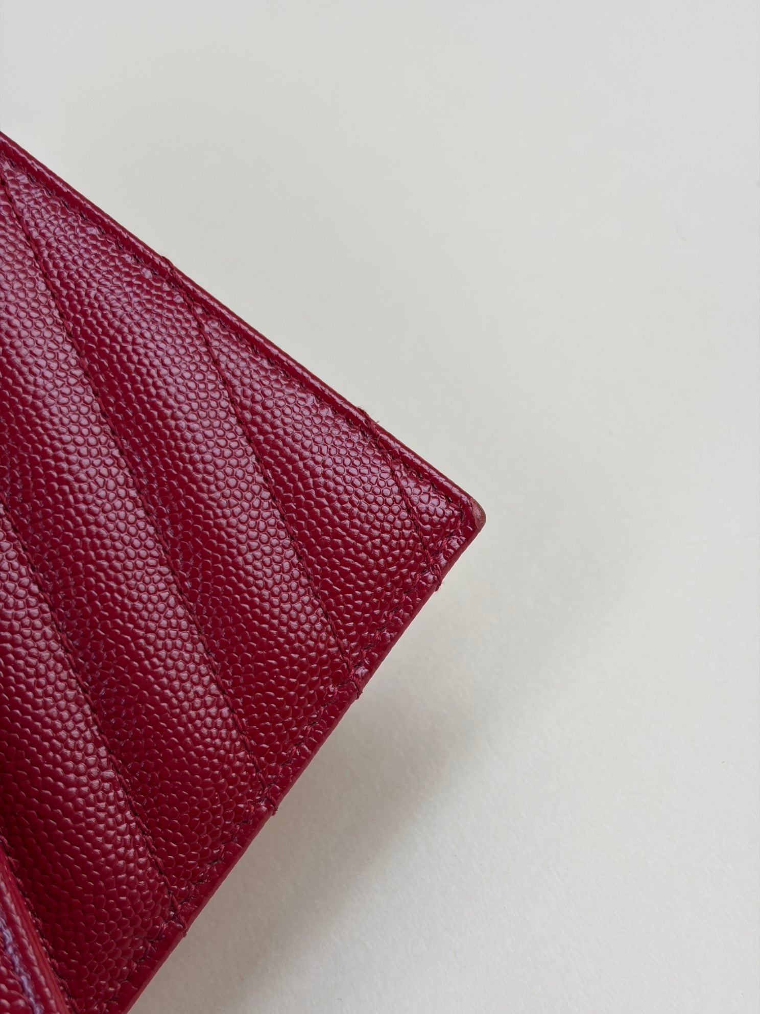 YSL Red Cassandre Wallet On Chain