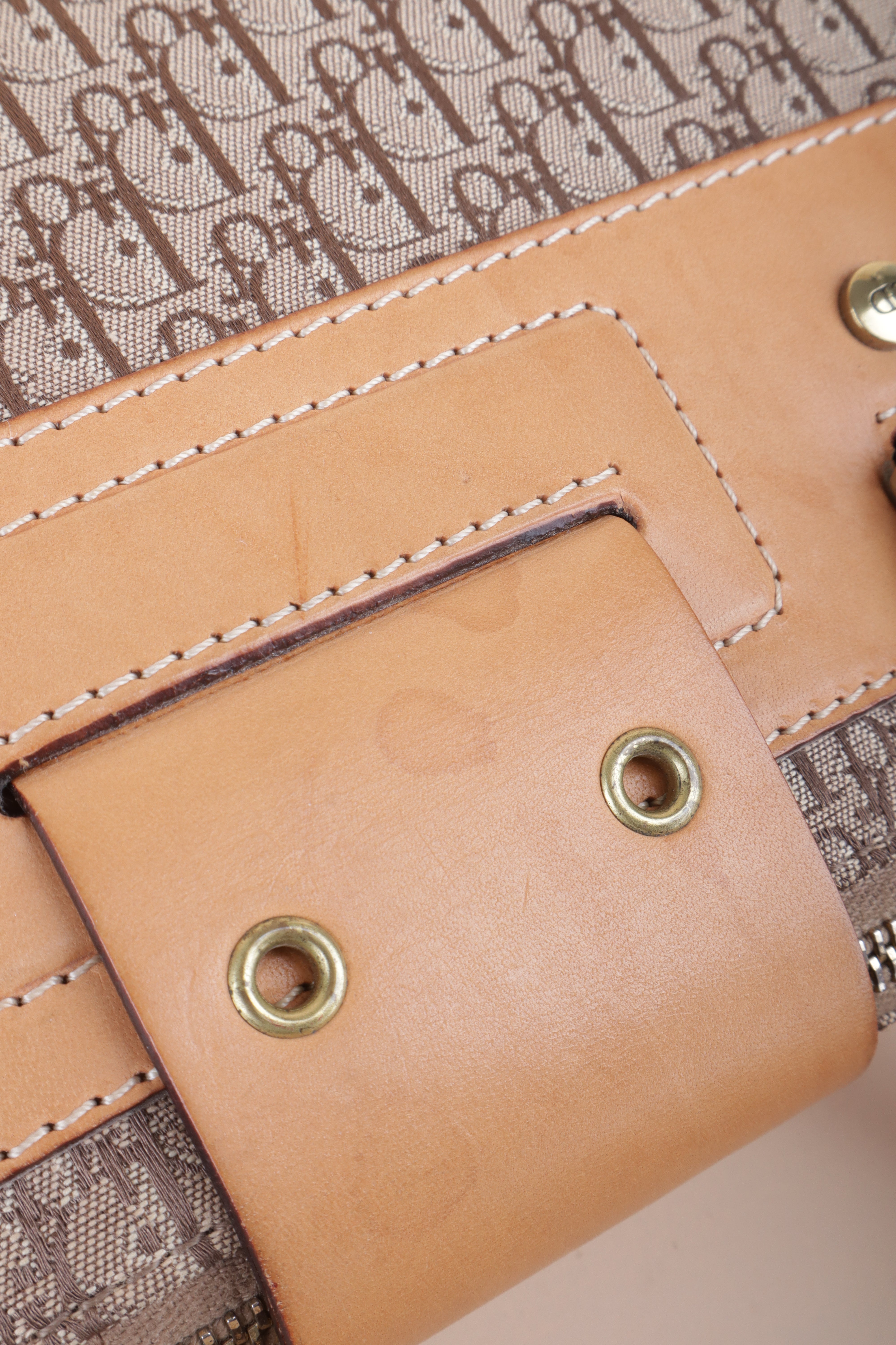 Christian Dior Beige Street Chic Dome Diorissimo Tote Bag