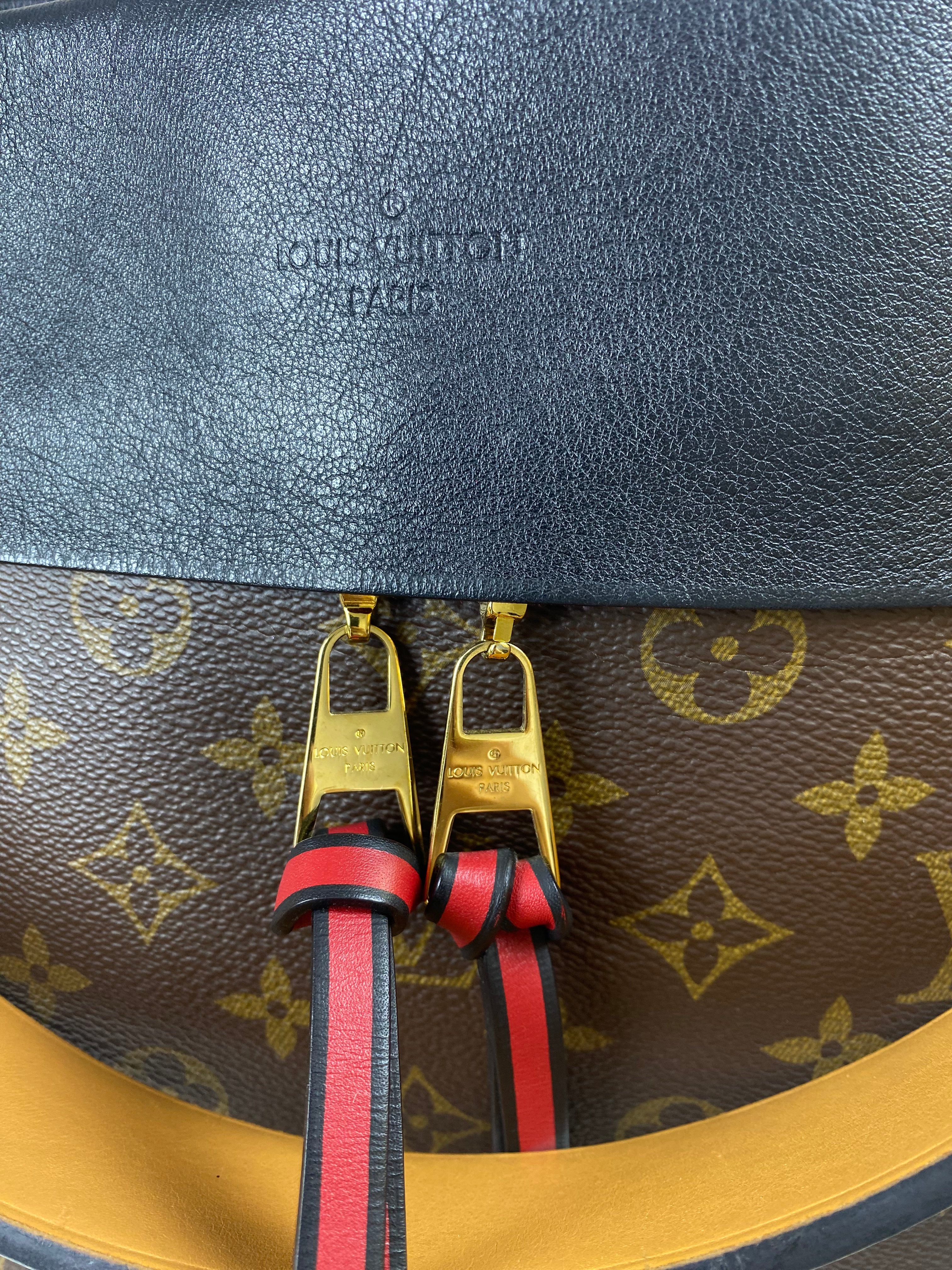 Louis Vuitton Monogram Black Tuileries Hobo Bag