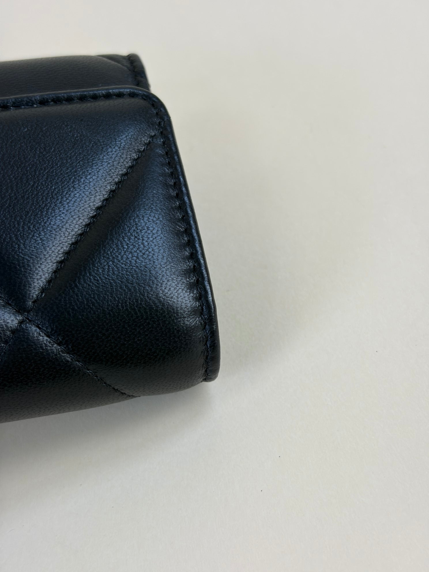 Chanel Black 19 Flap Wallet