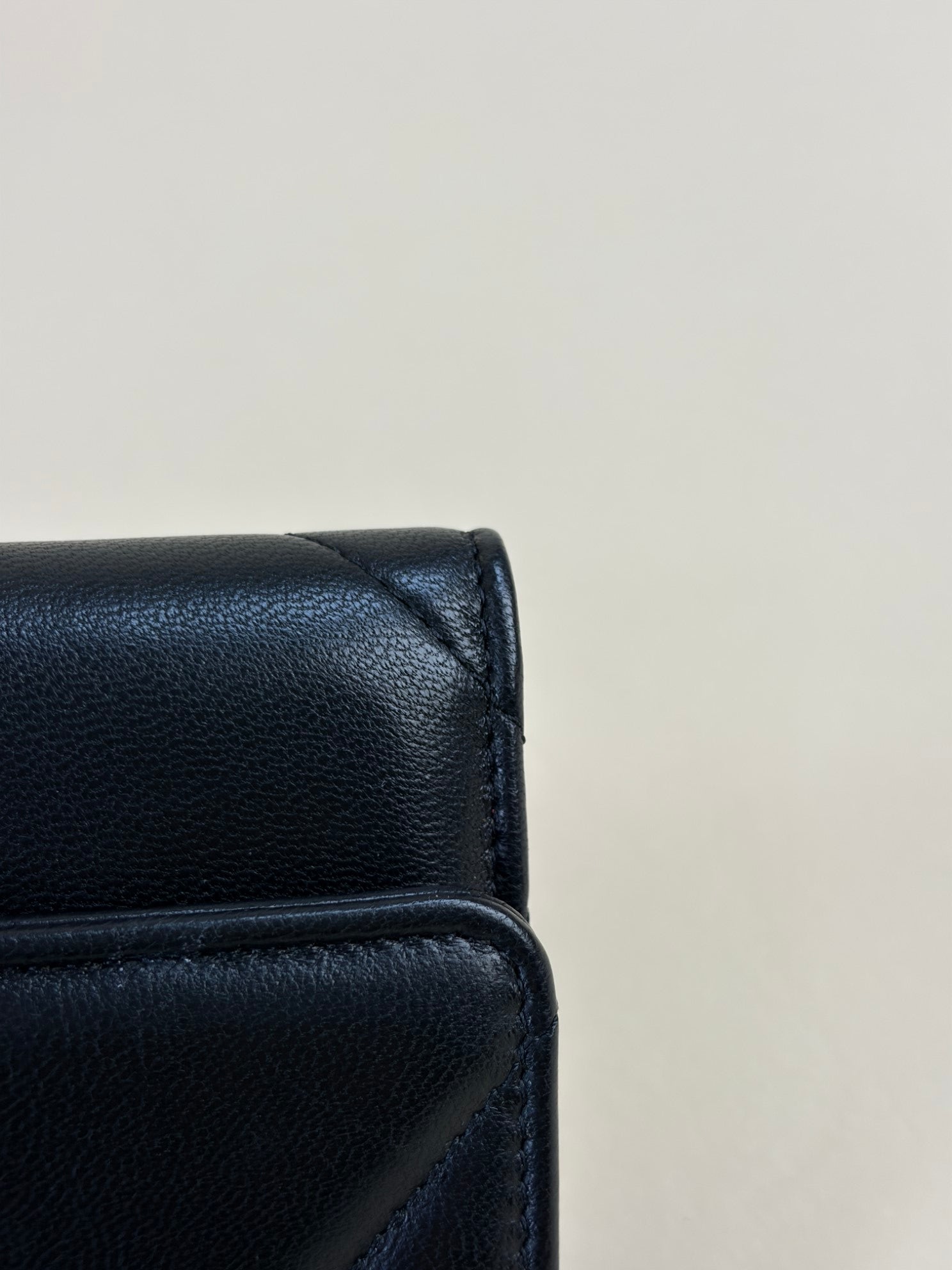 Chanel Black 19 Flap Wallet