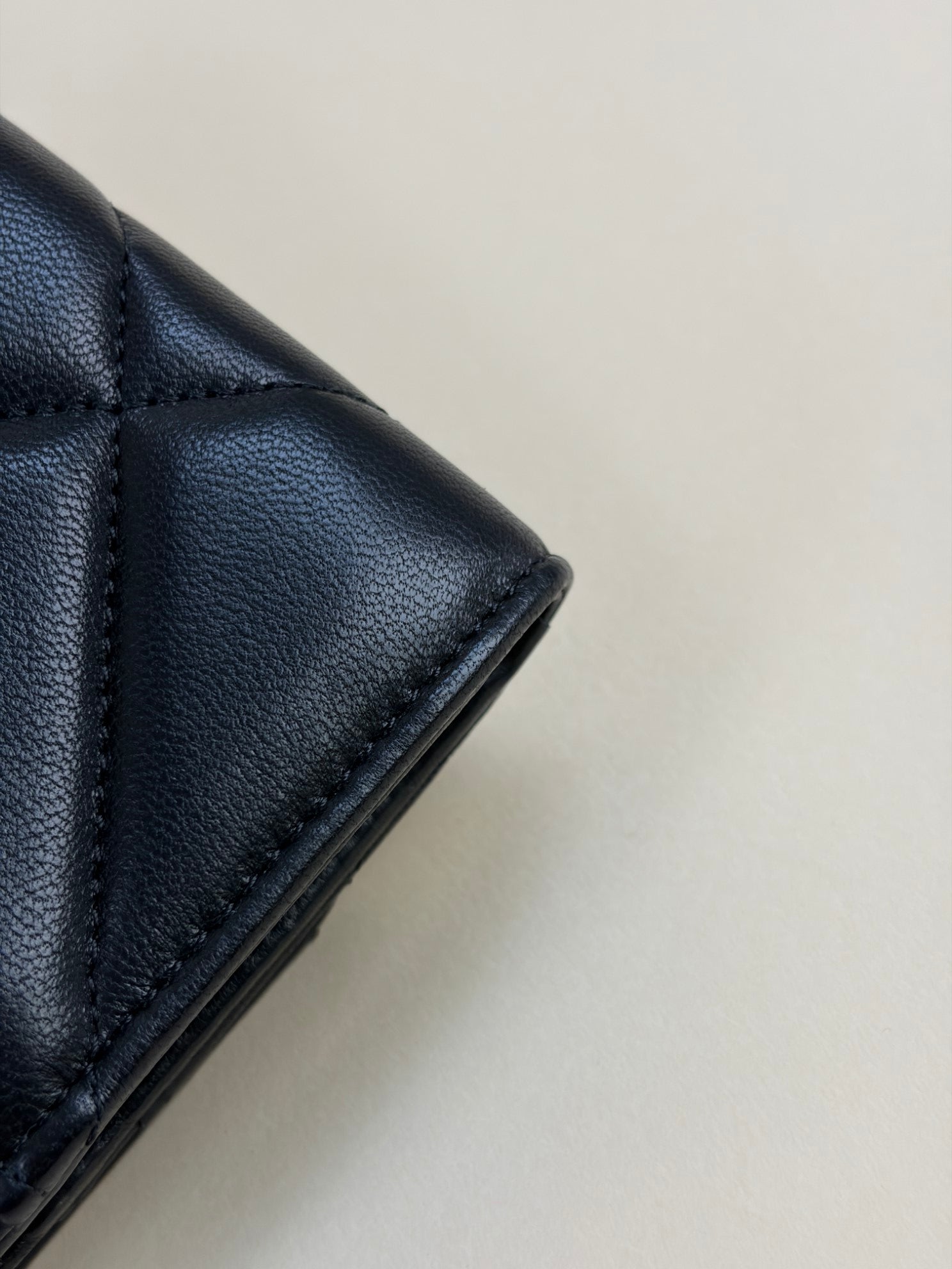 Chanel Black 19 Flap Wallet