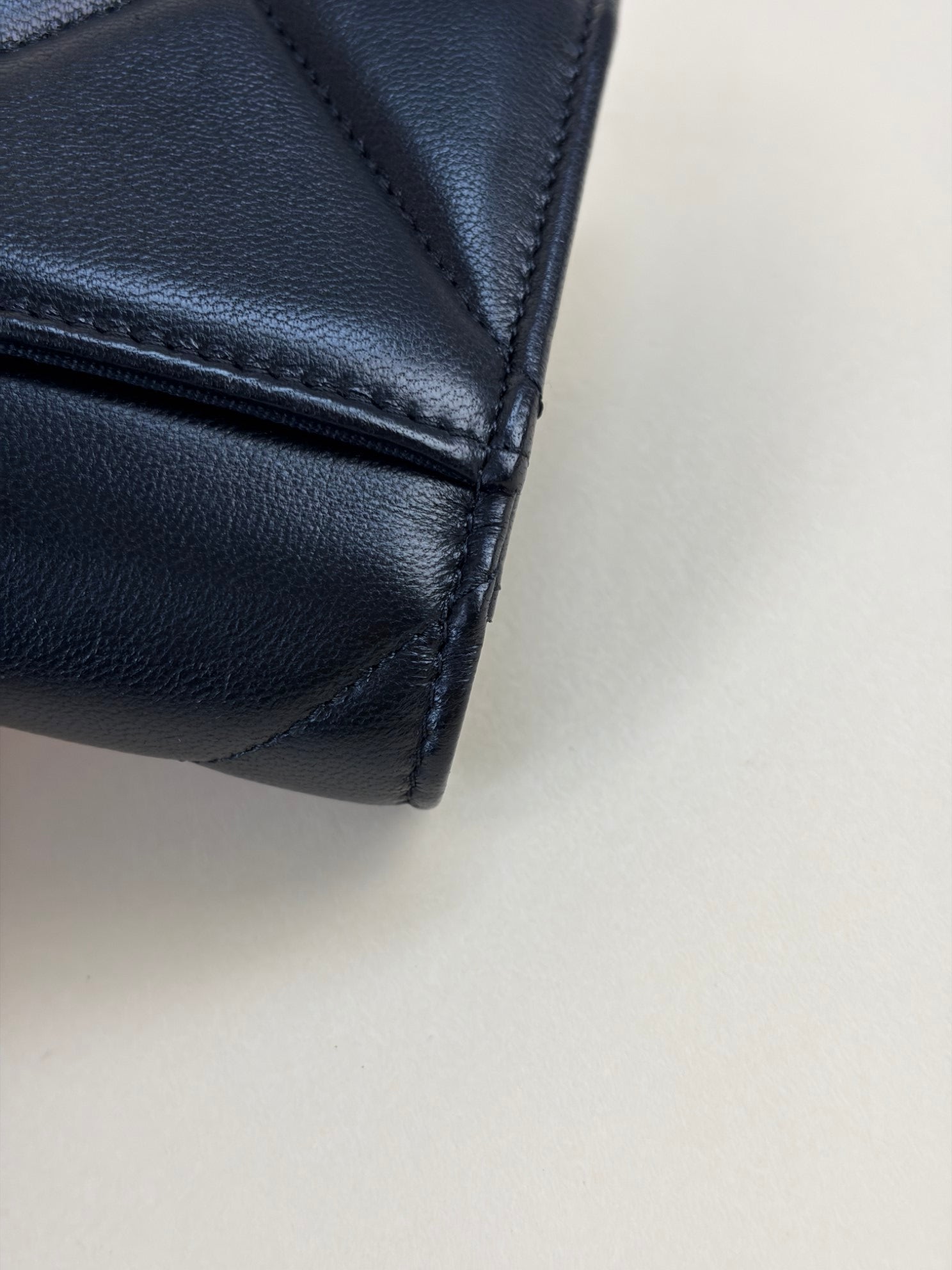 Chanel Black 19 Flap Wallet