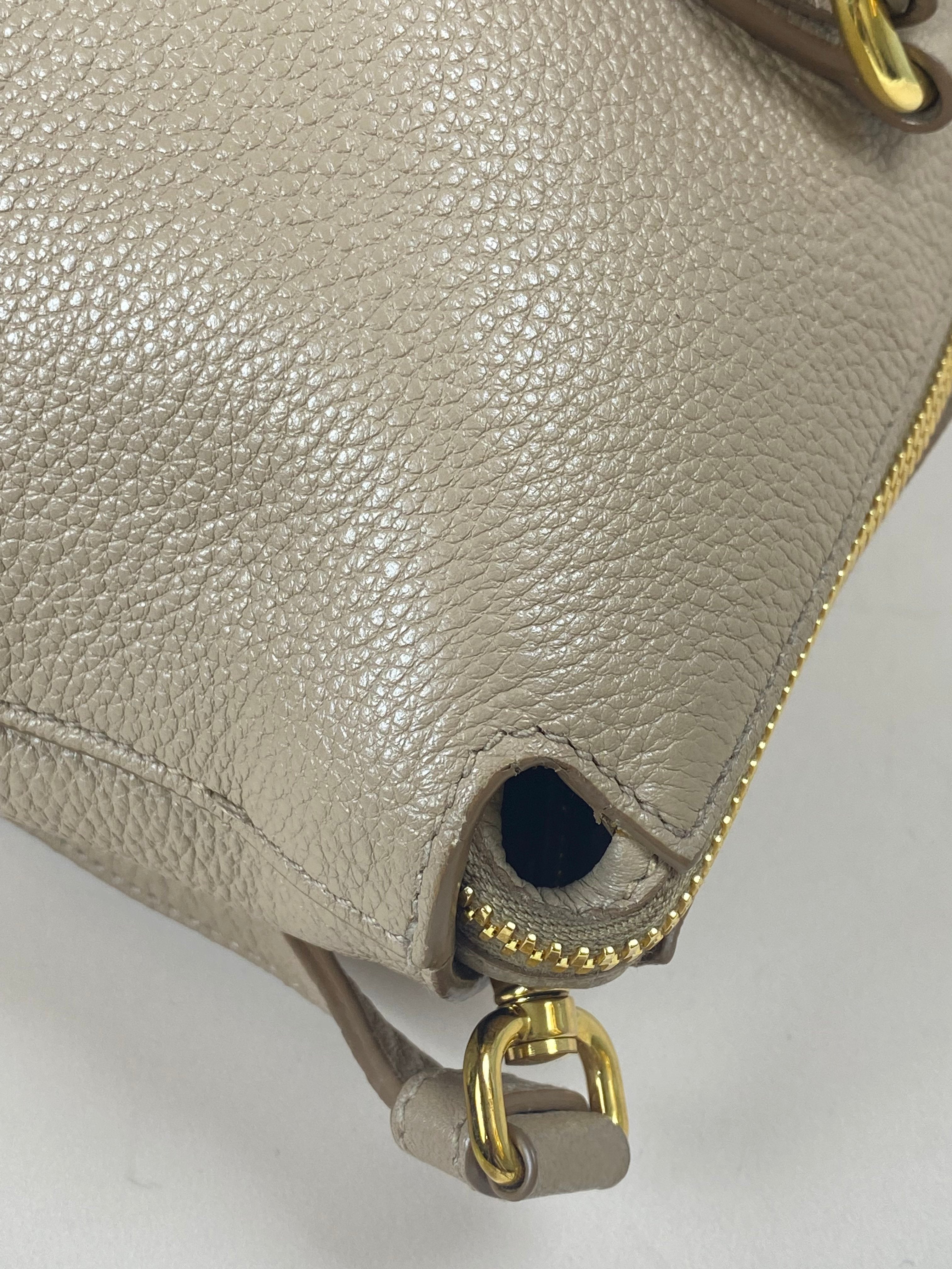 Prada Beige Vitello Daino Tote Bag