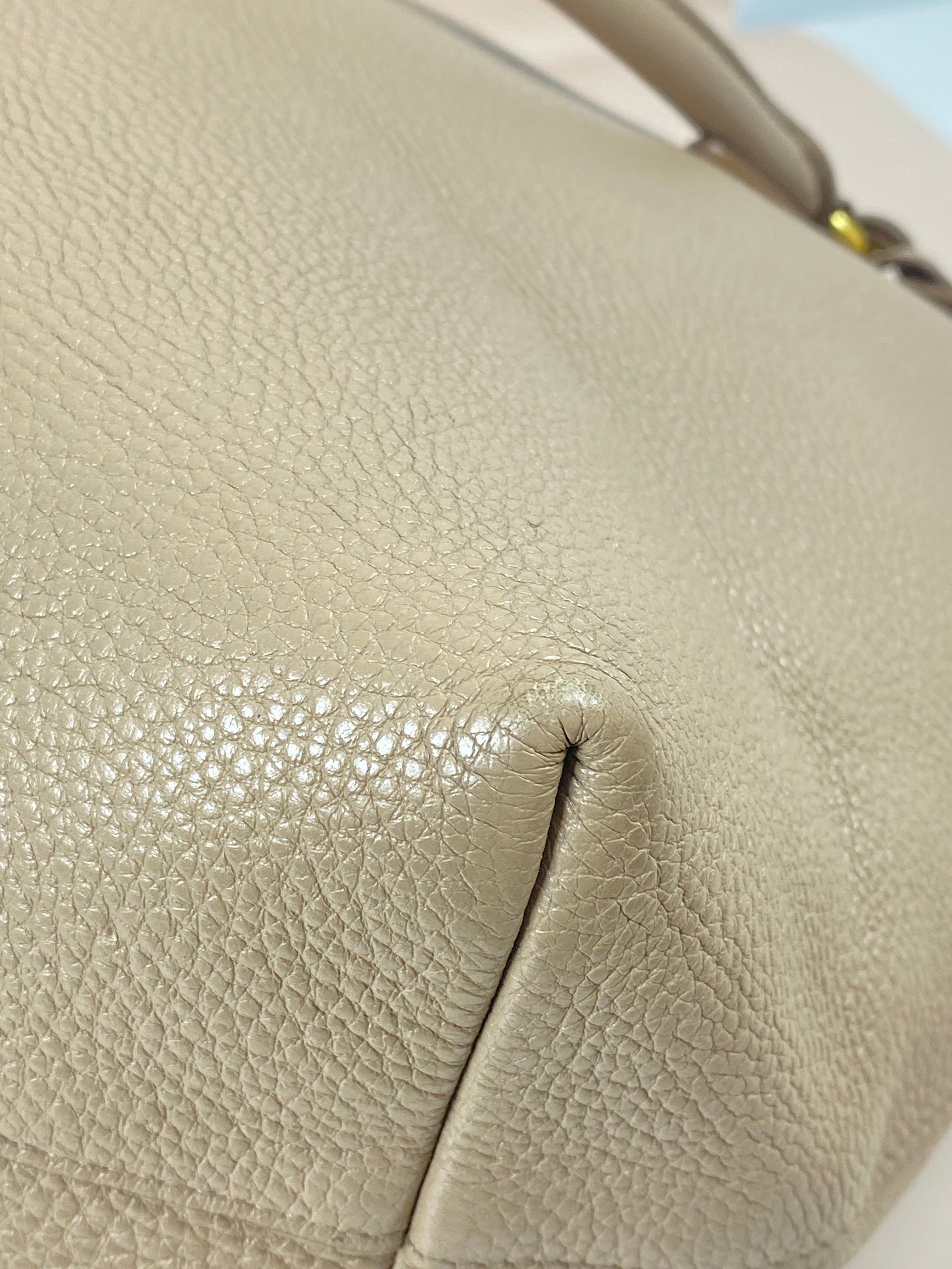 Prada Beige Vitello Daino Tote Bag