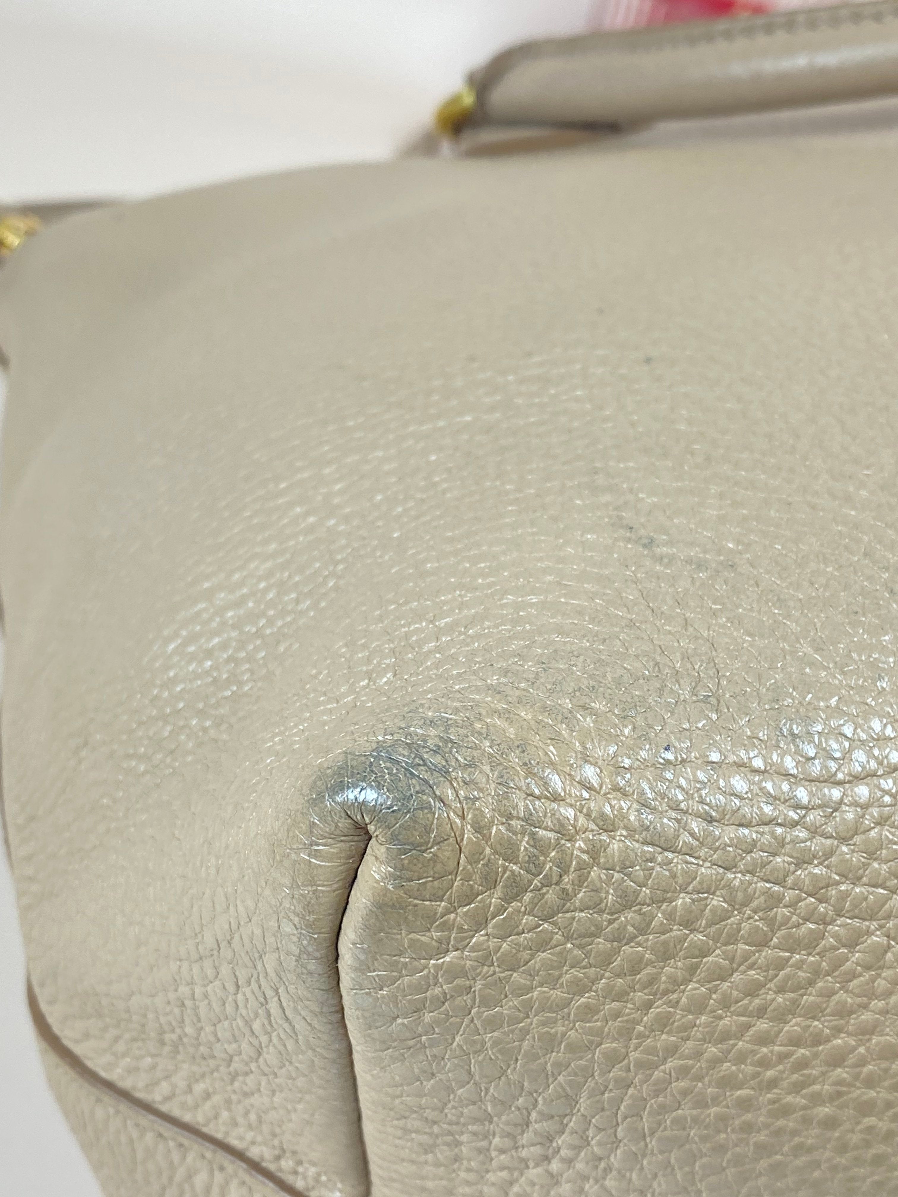 Prada Beige Vitello Daino Tote Bag