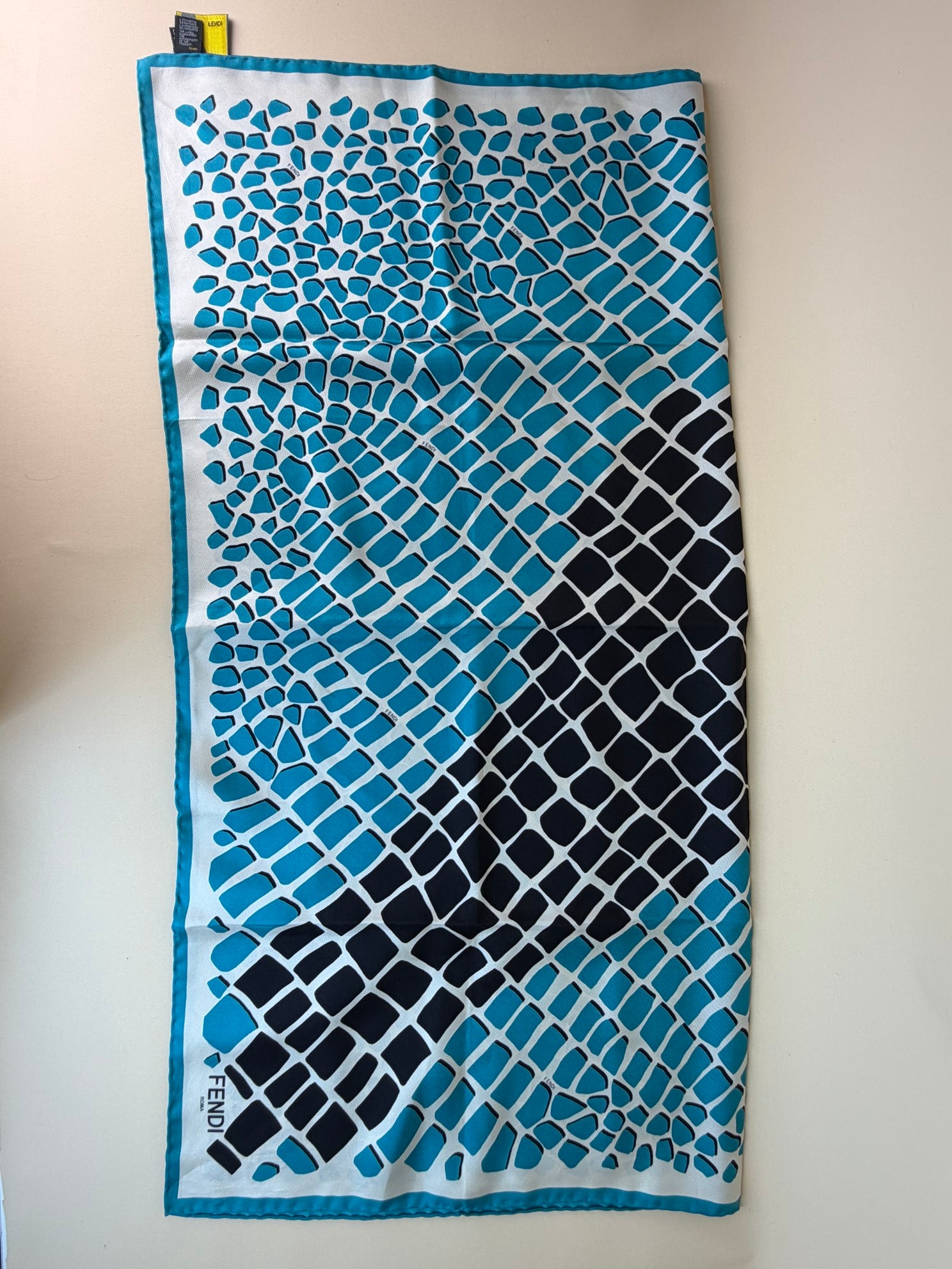 Fendi Multicolor Square Silk Scarf