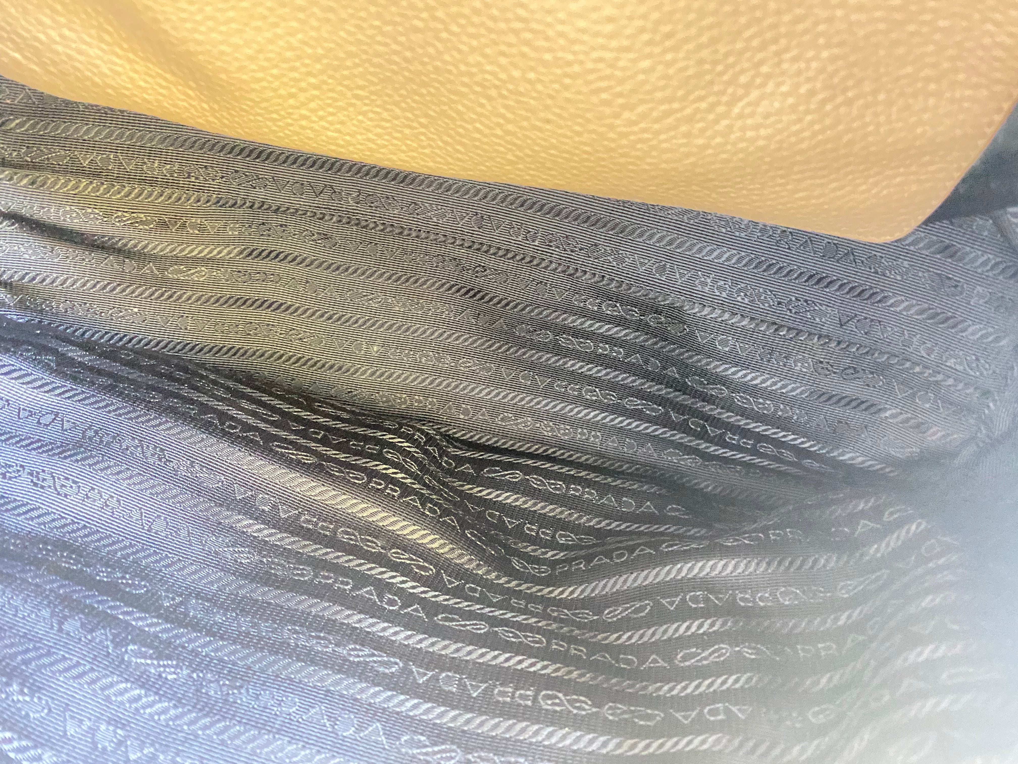 Prada Beige Vitello Daino Tote Bag