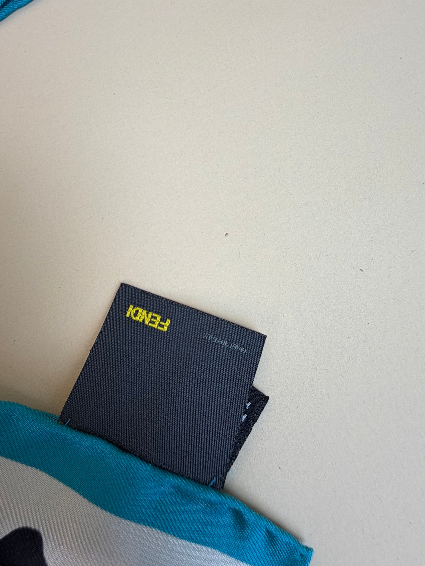 Fendi Multicolor Square Silk Scarf